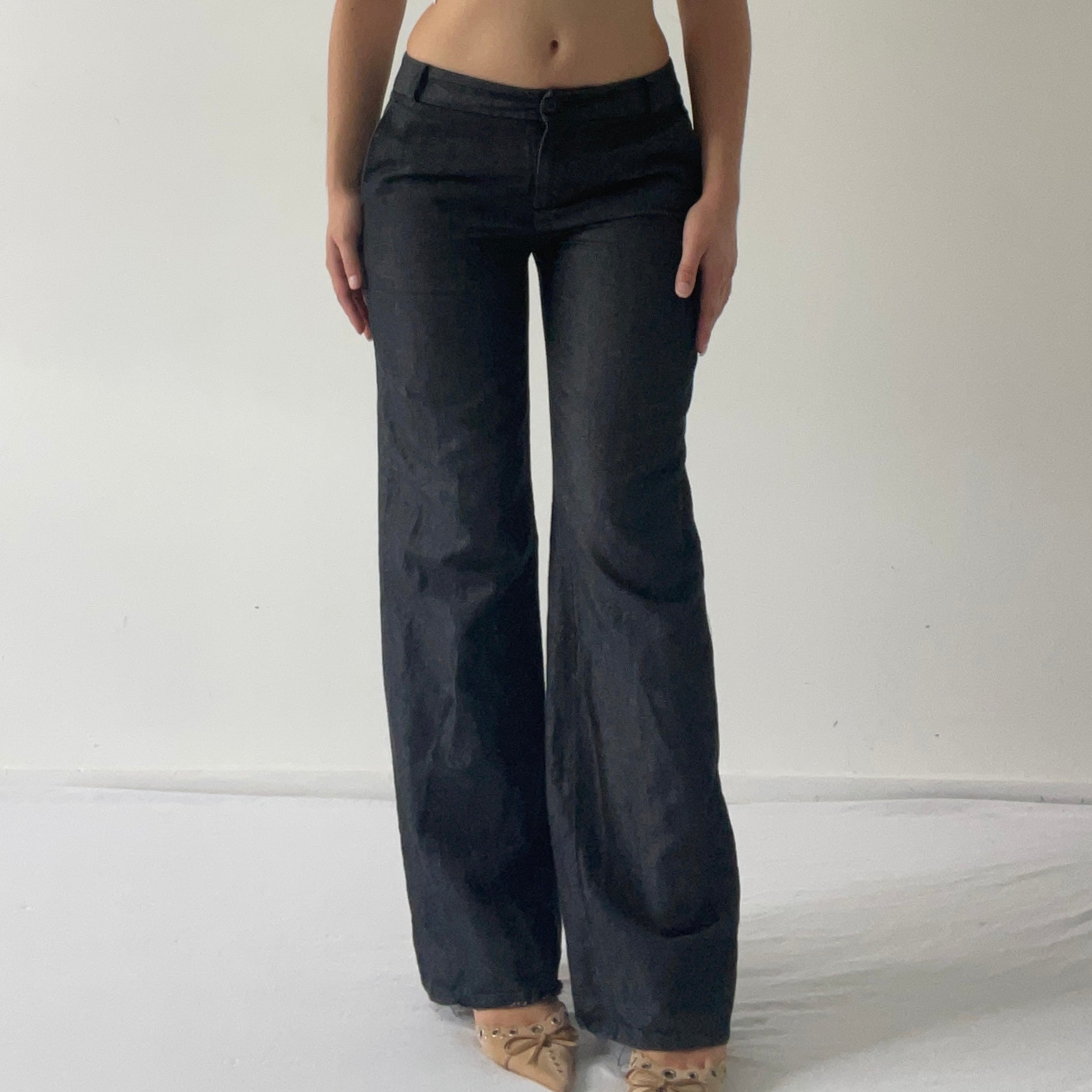 Low Rise Wide Leg Pants | 6-8