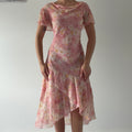 Jaclyn Smith Silk Midi Dress | XL