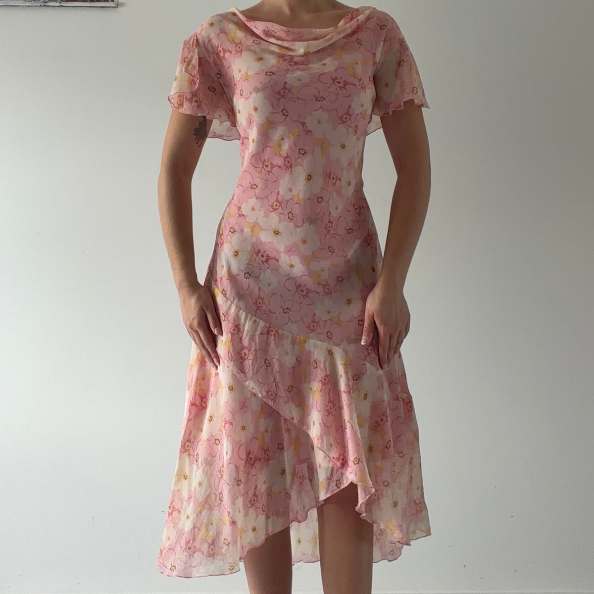 Jaclyn Smith Silk Midi Dress | XL