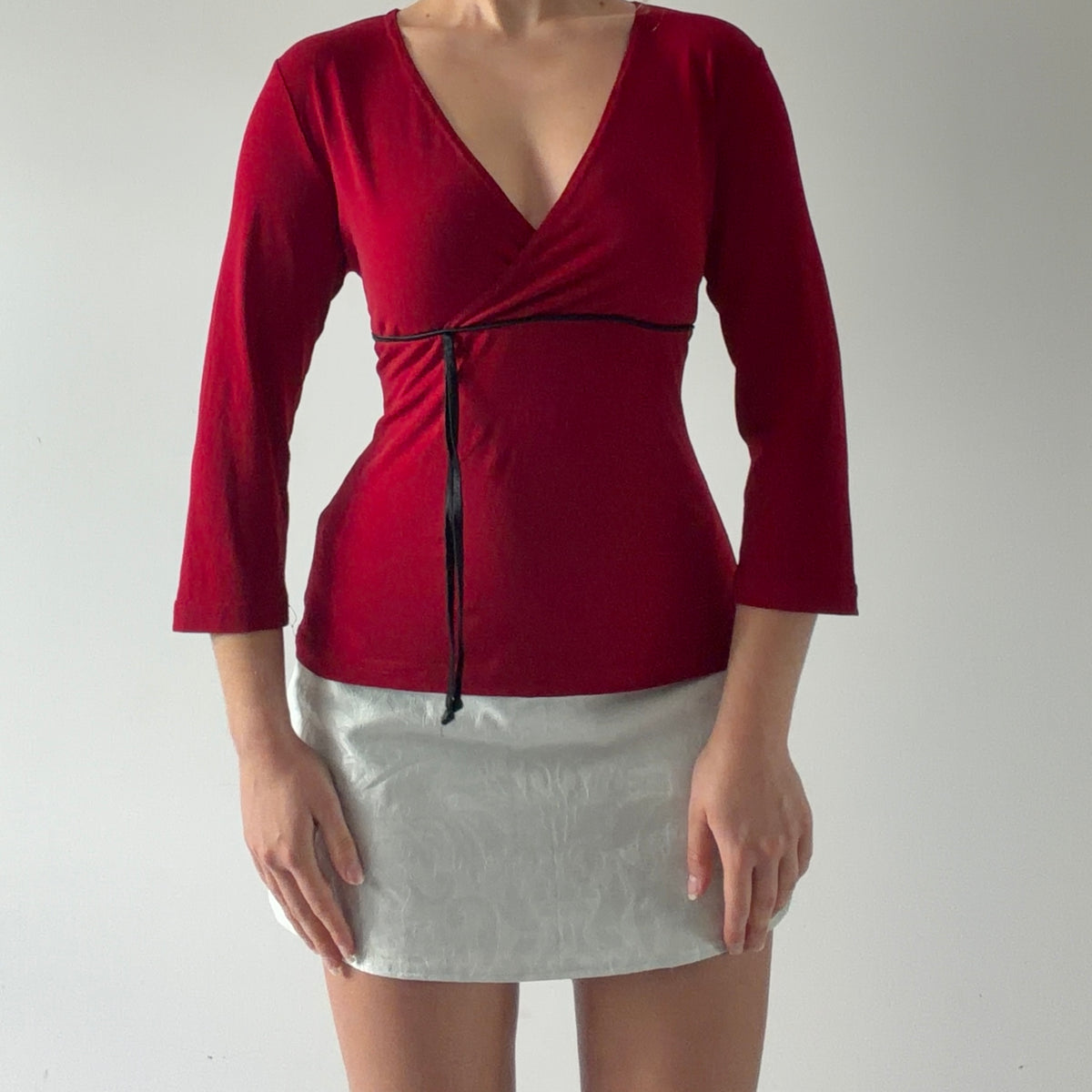 A Byer 3/4 Sleeve Top | L