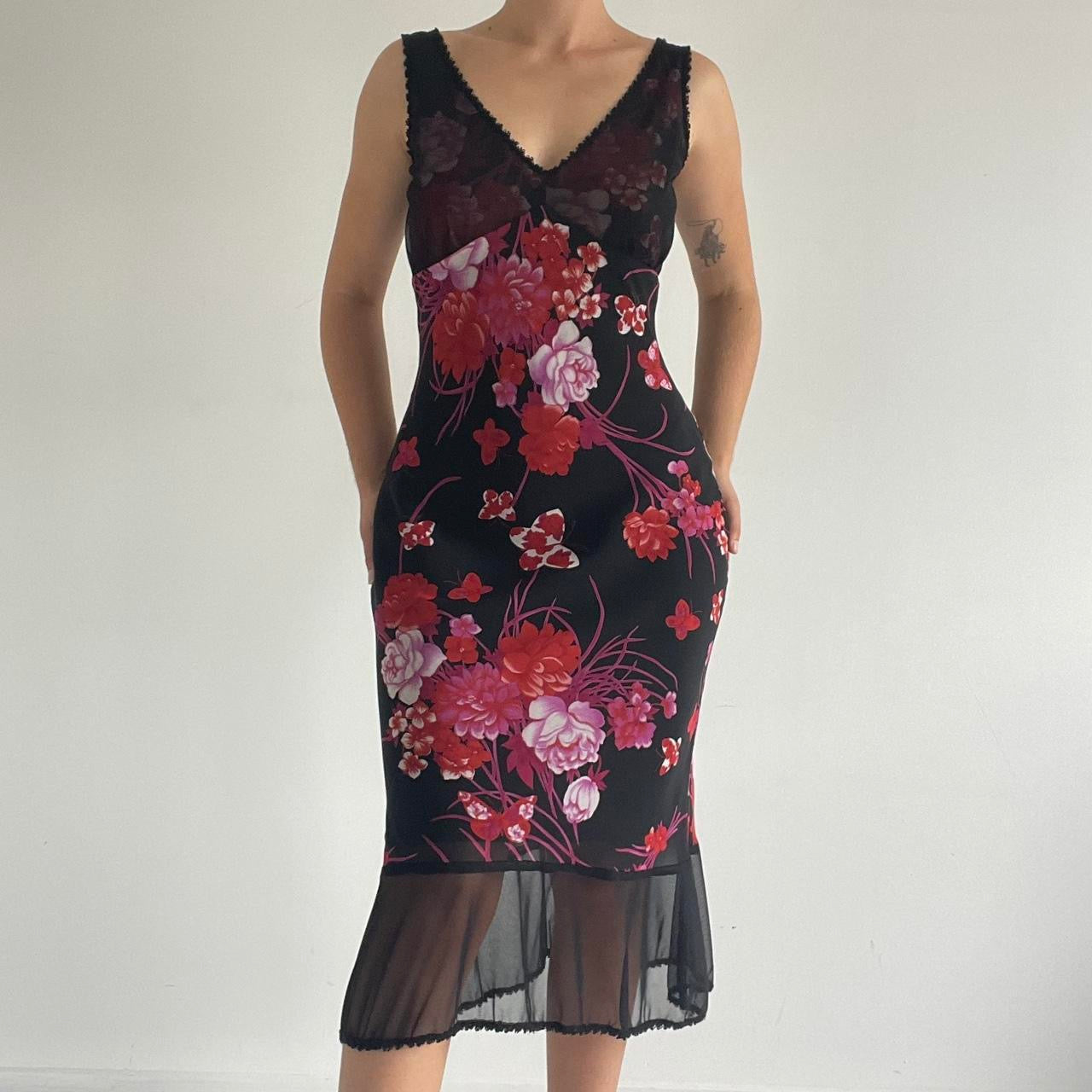 Johnny Dexter Bias Cut Midi Slip Dress | 8-12