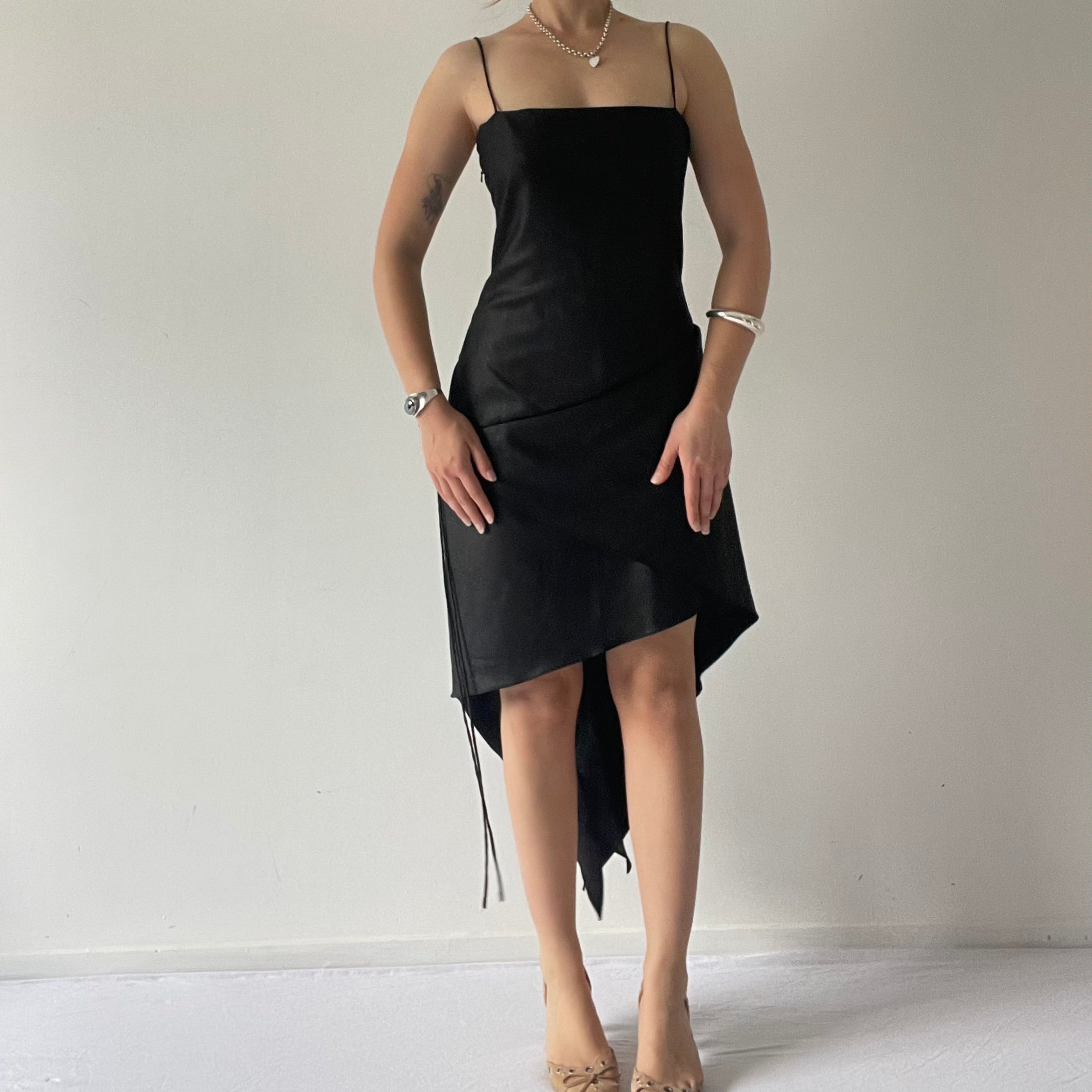 Karen Walker Tuxedo Asymmetric Mini Dress | M