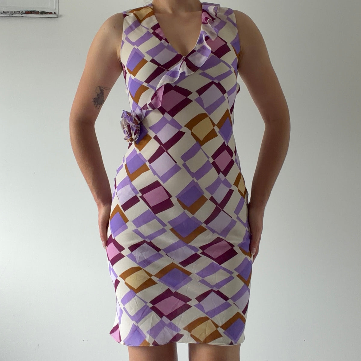 Rosette Mini Dress | XS