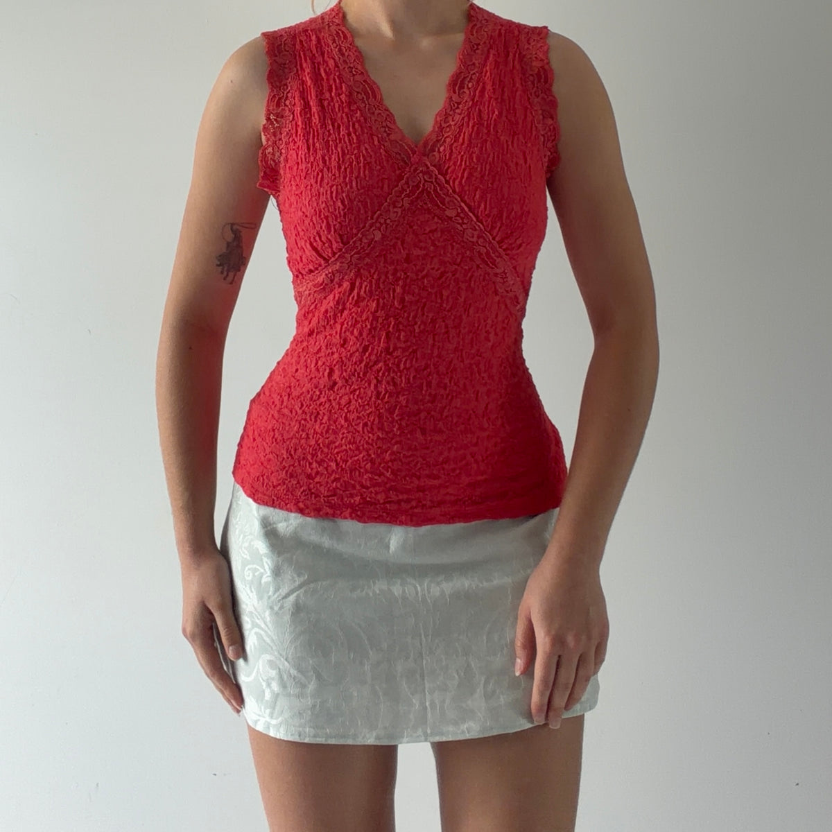 Pursuits Babydoll Lace Top | M