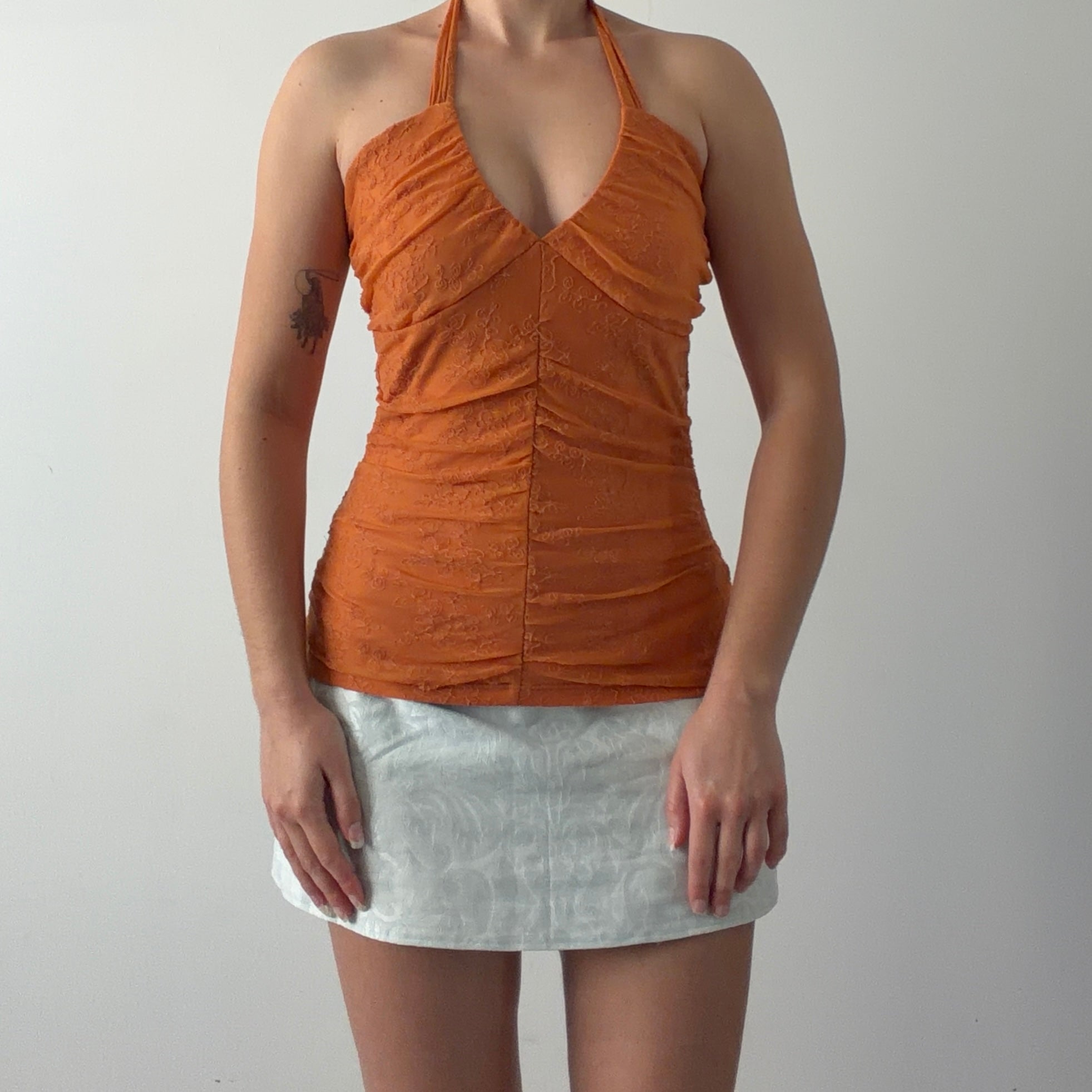 Le Chateau Lace Halter Top | S
