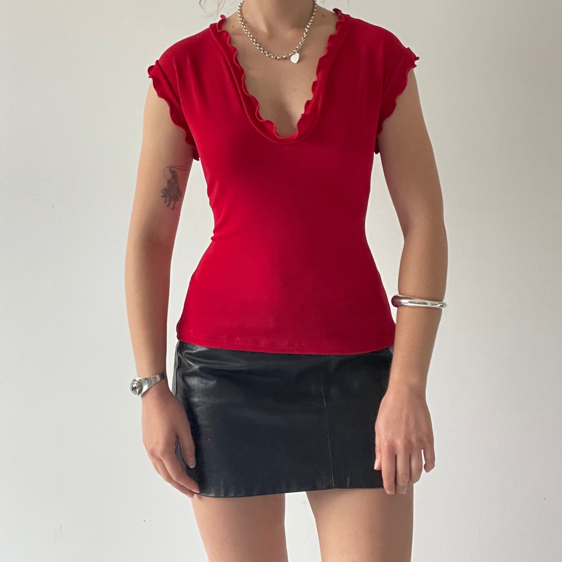 Glory Fitted Ruffle Top | 10-12