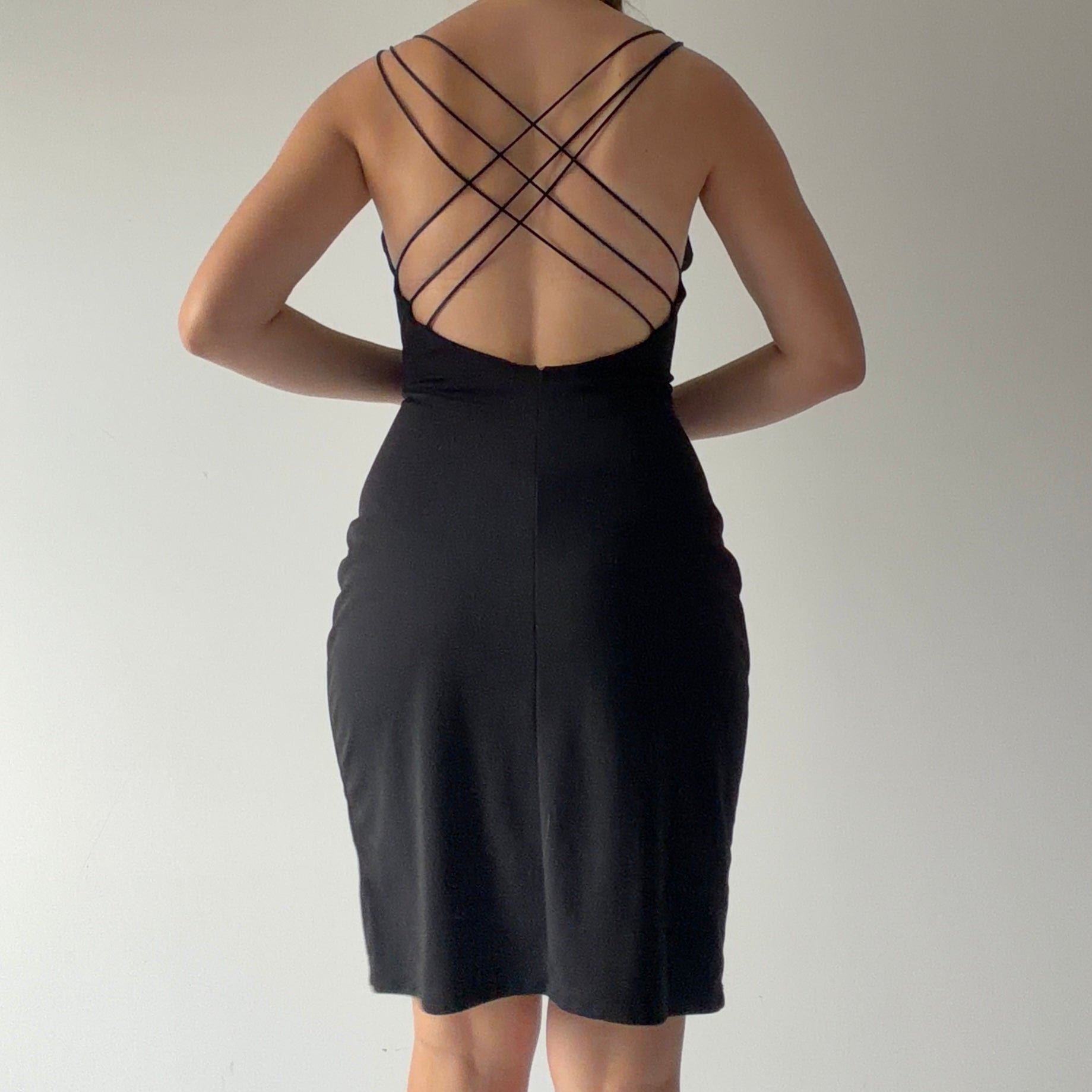 Colleto Open Back Dress | 10-12