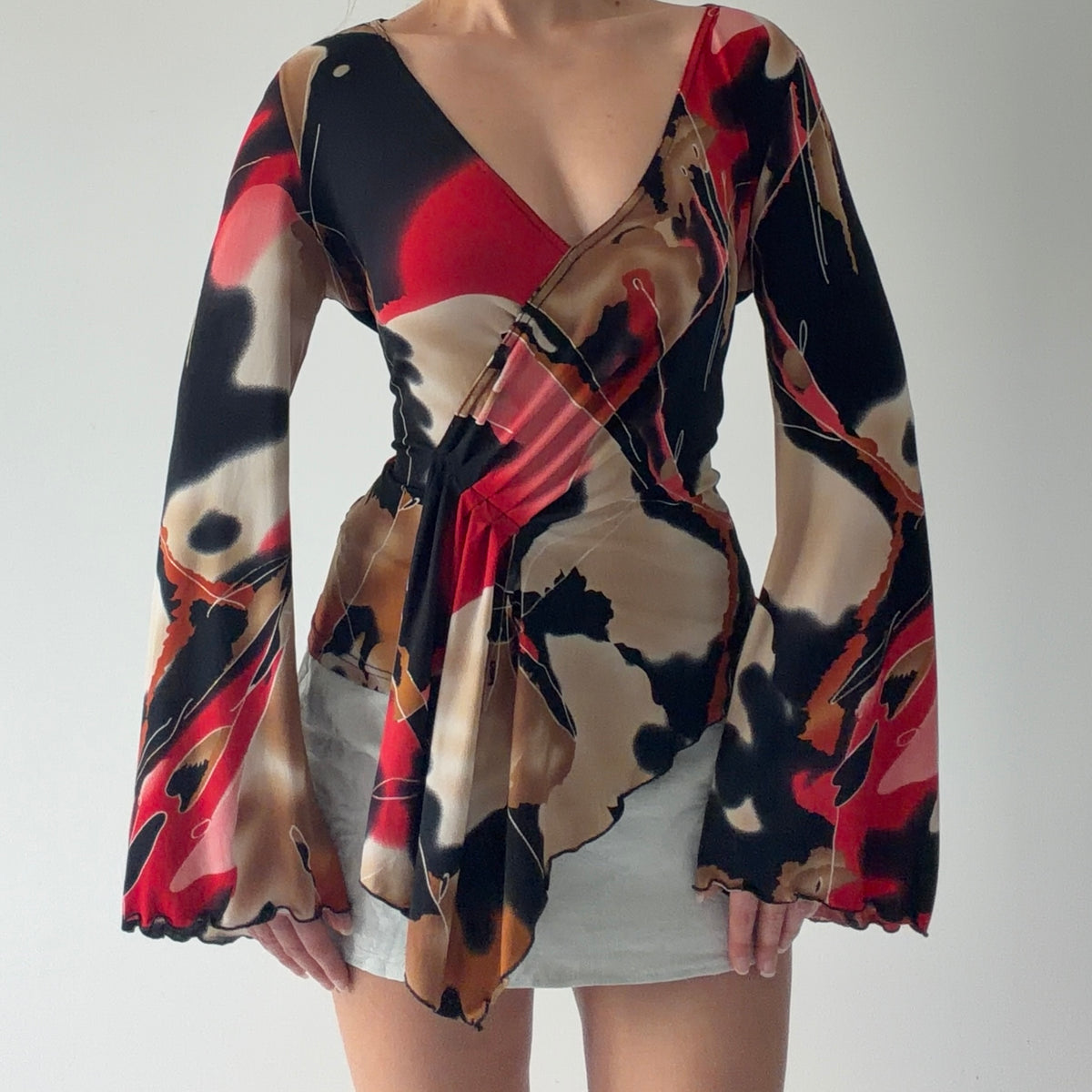 Joseph Ribkoff Bell Sleeve Top | M-L