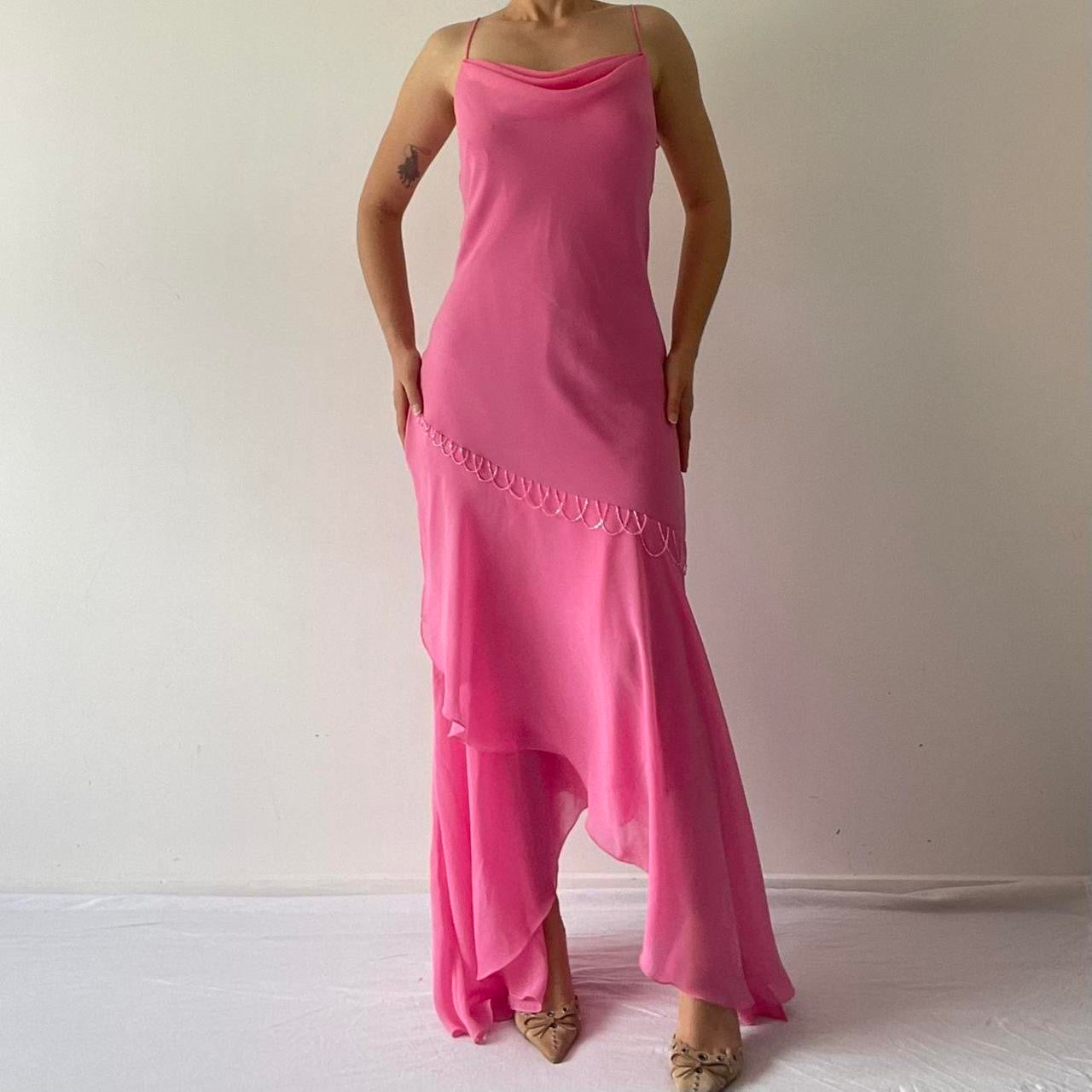 Ellen H Ruffle Slip Dress | 12-14