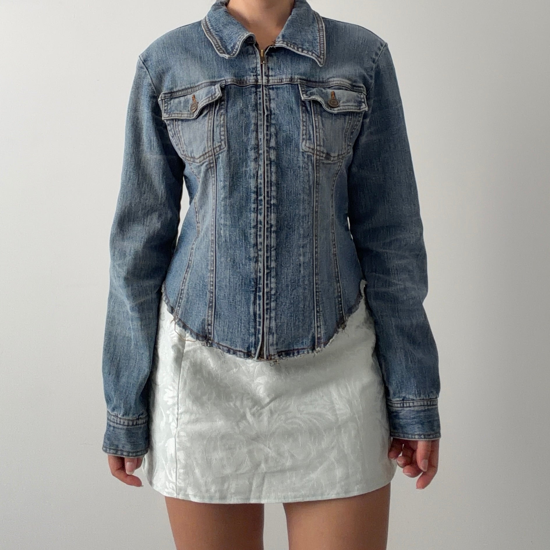 90s Glassons Fitted Denim Jacket | 6-10