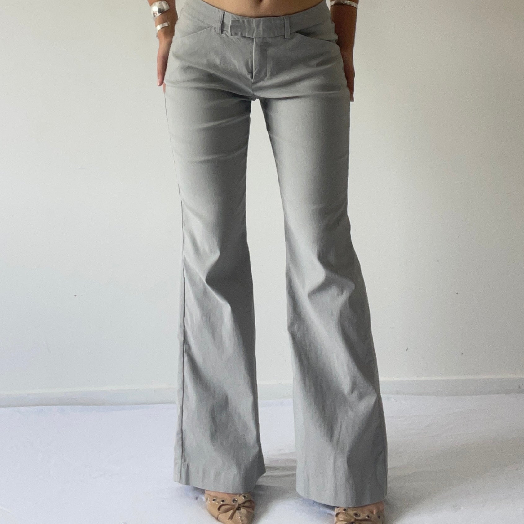 Jigsaw Low Rise Wide Leg Pants | 8-10