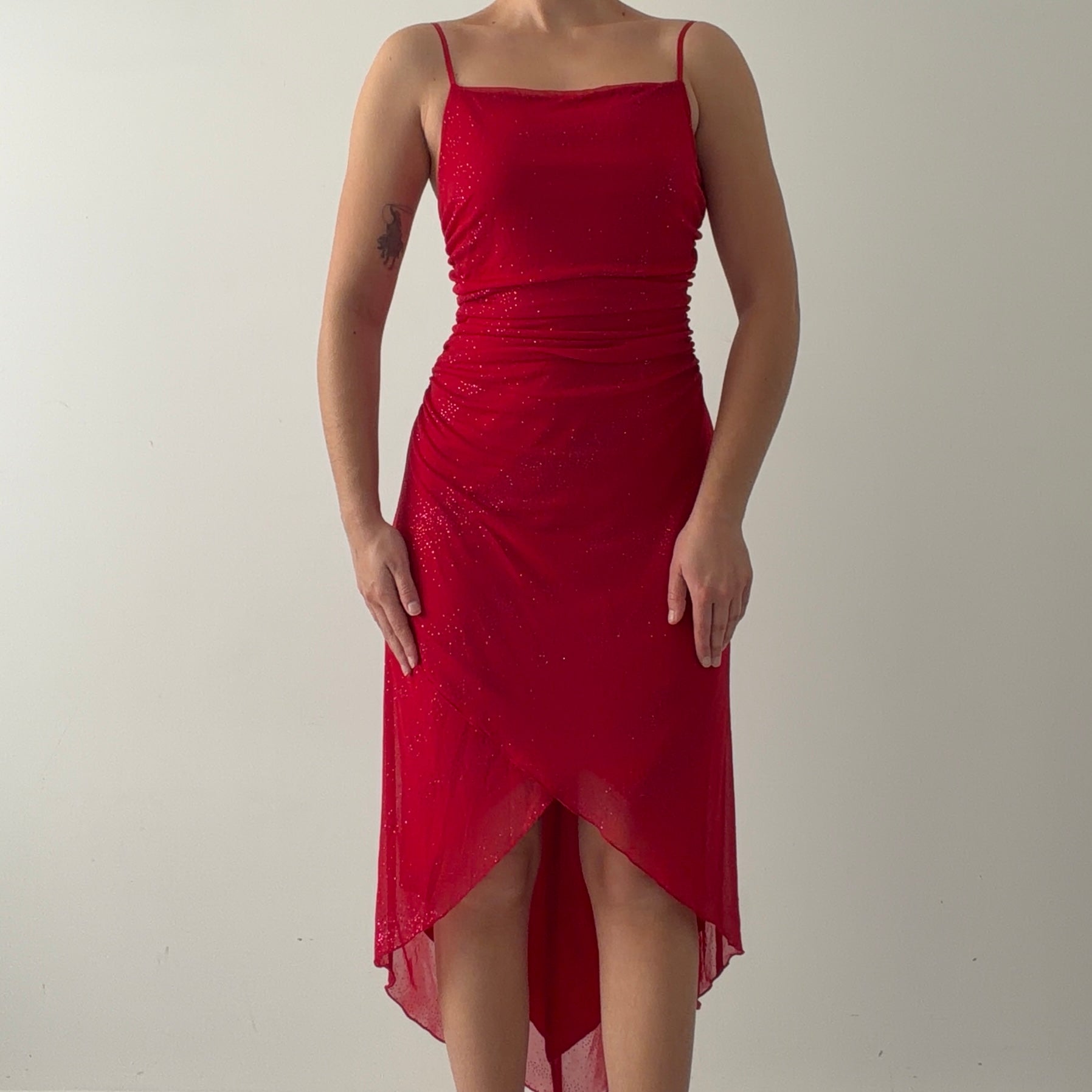 City Trinagles Asymmetric Midi Dress | Made in USA | 10-12