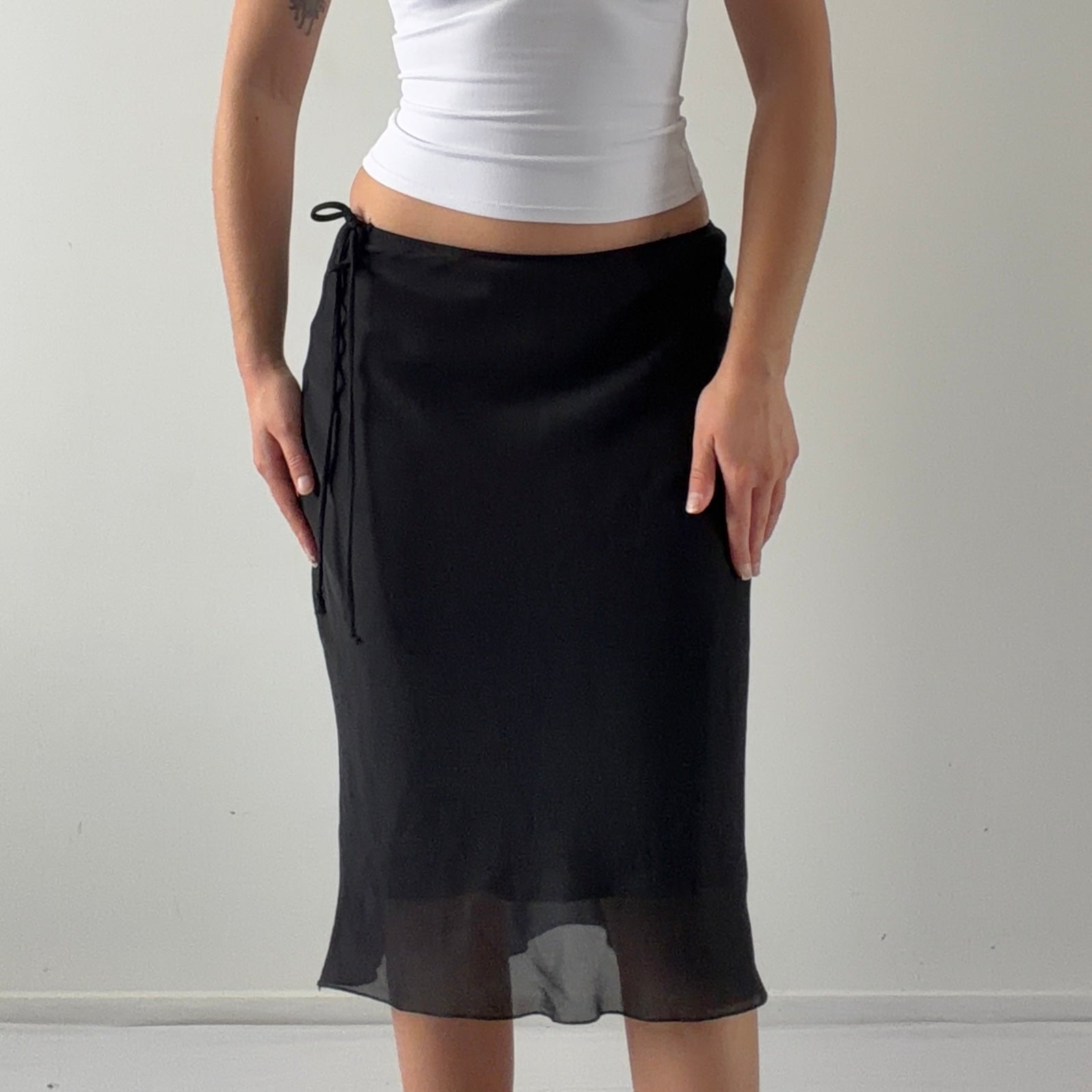 Iz Byer Midi Skirt | Made in USA | 6-8