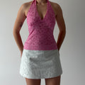 Wild Child Lace Halter Top | M
