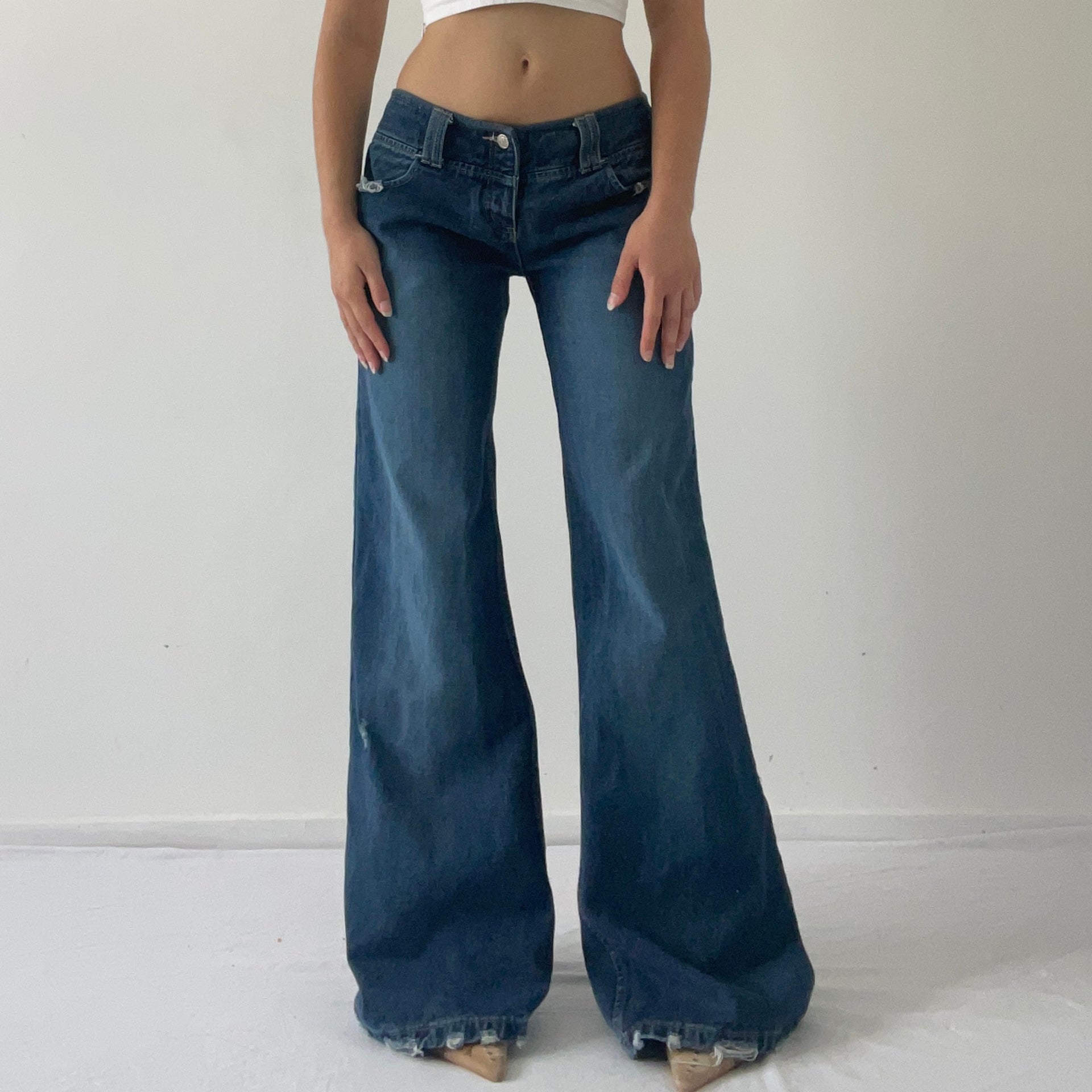 Roxy Low Rise Wide Jeans | 8-10