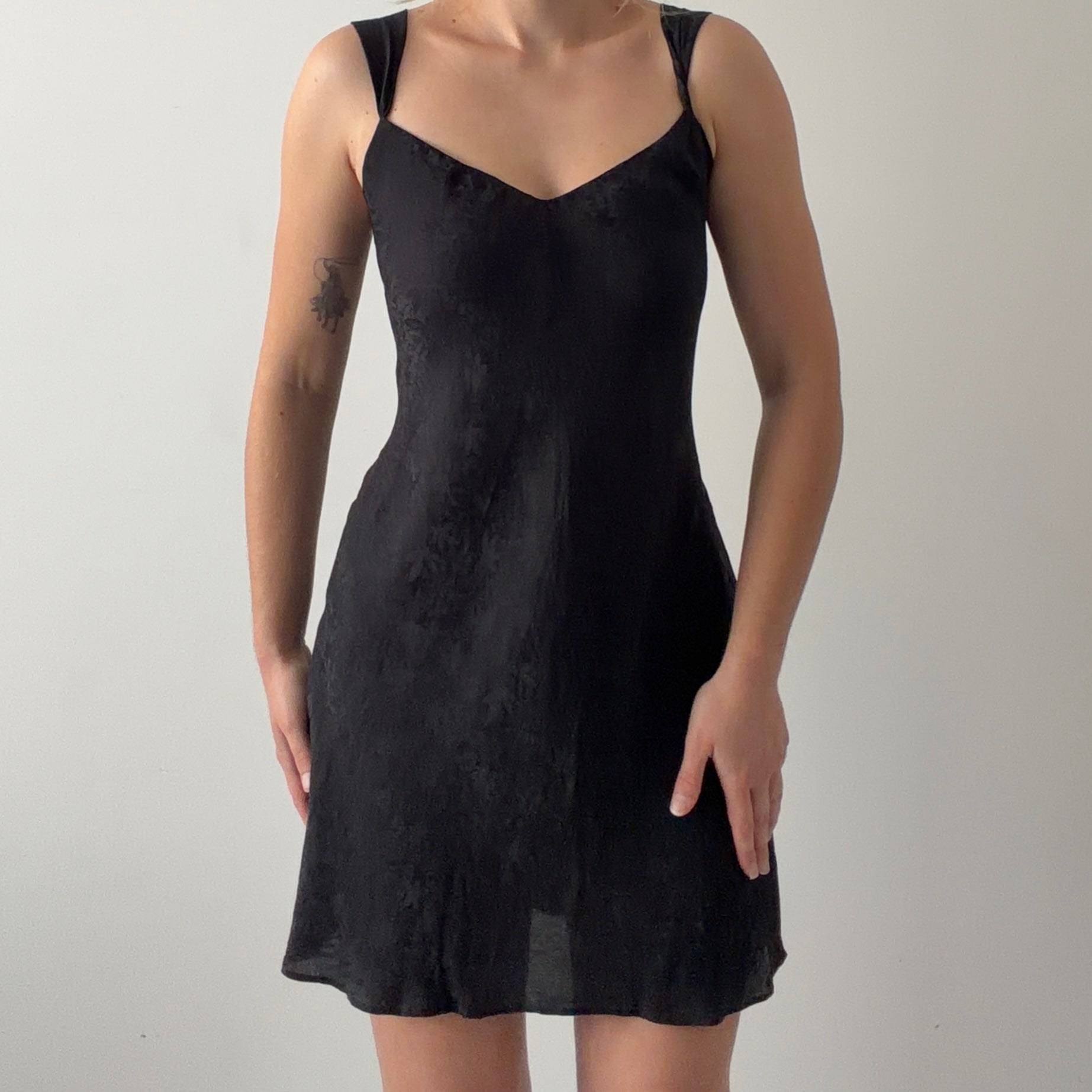 August Silk Slip Dress | L