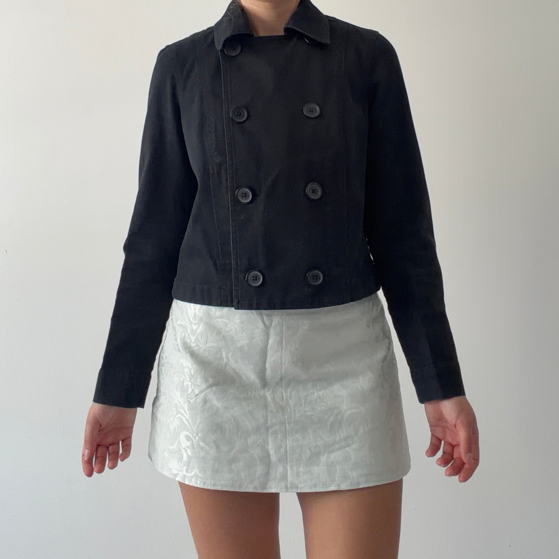 Gap Button Up Peacoat | 6-8