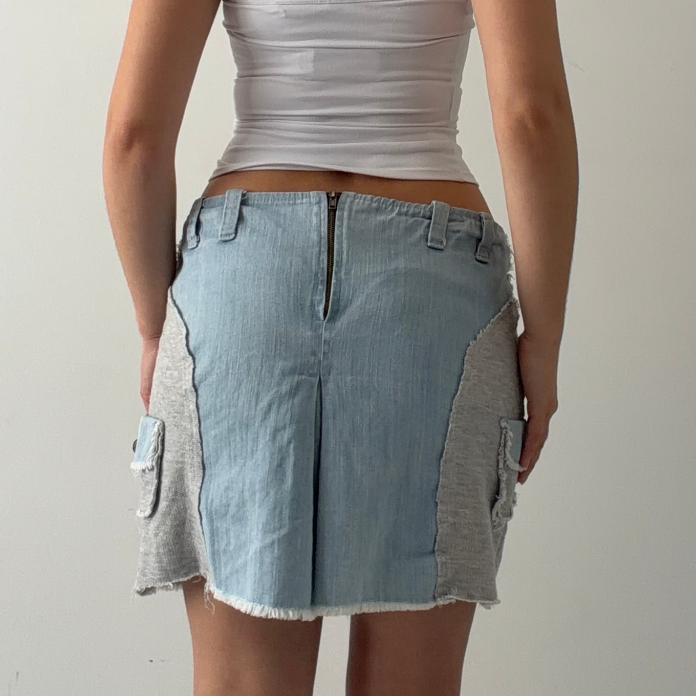 Italian Denim Mini Skirt | M
