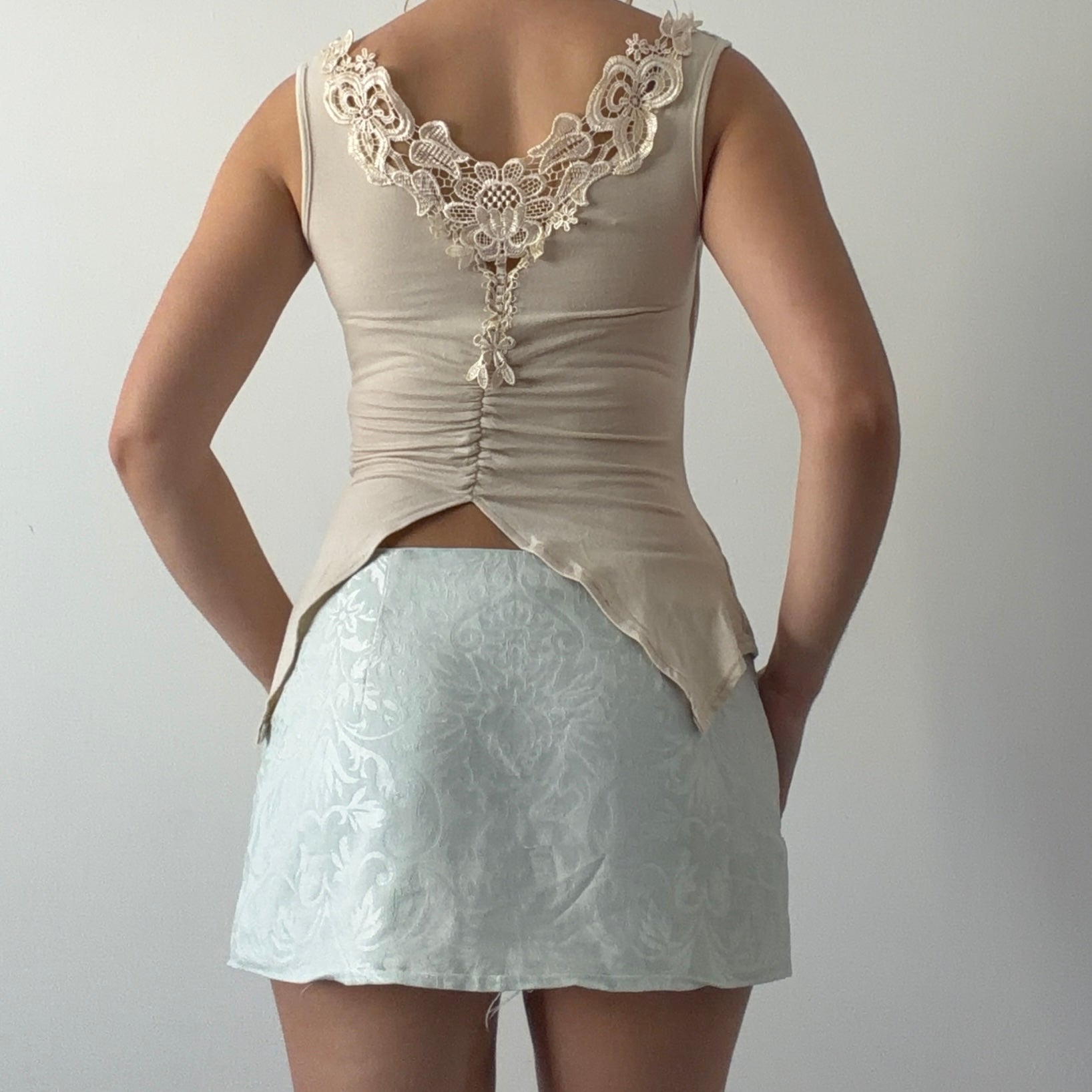 Monroe Fairy Draped Cowl Top | S-M