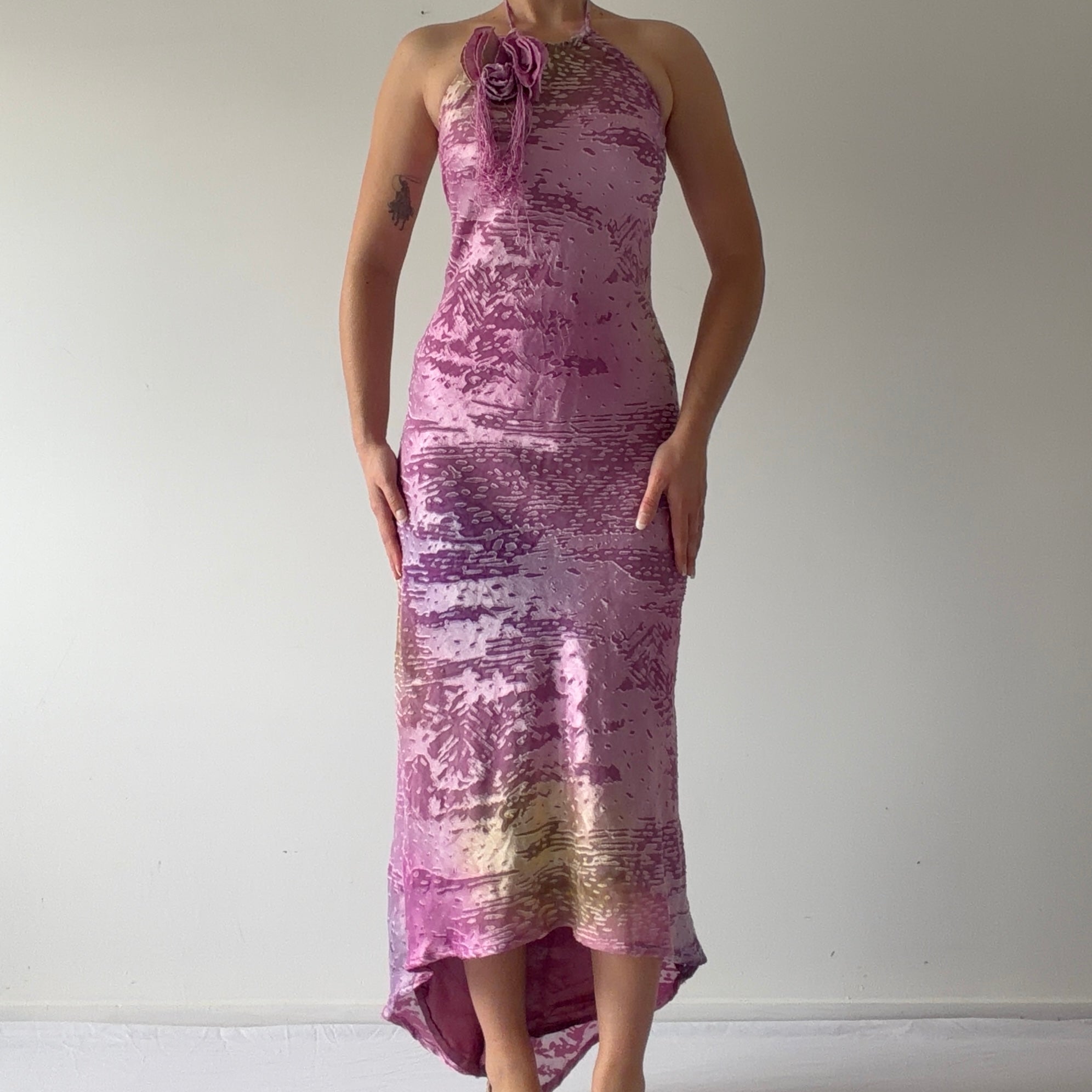 Brasilia Velvet Burnout Maxi Dress | S