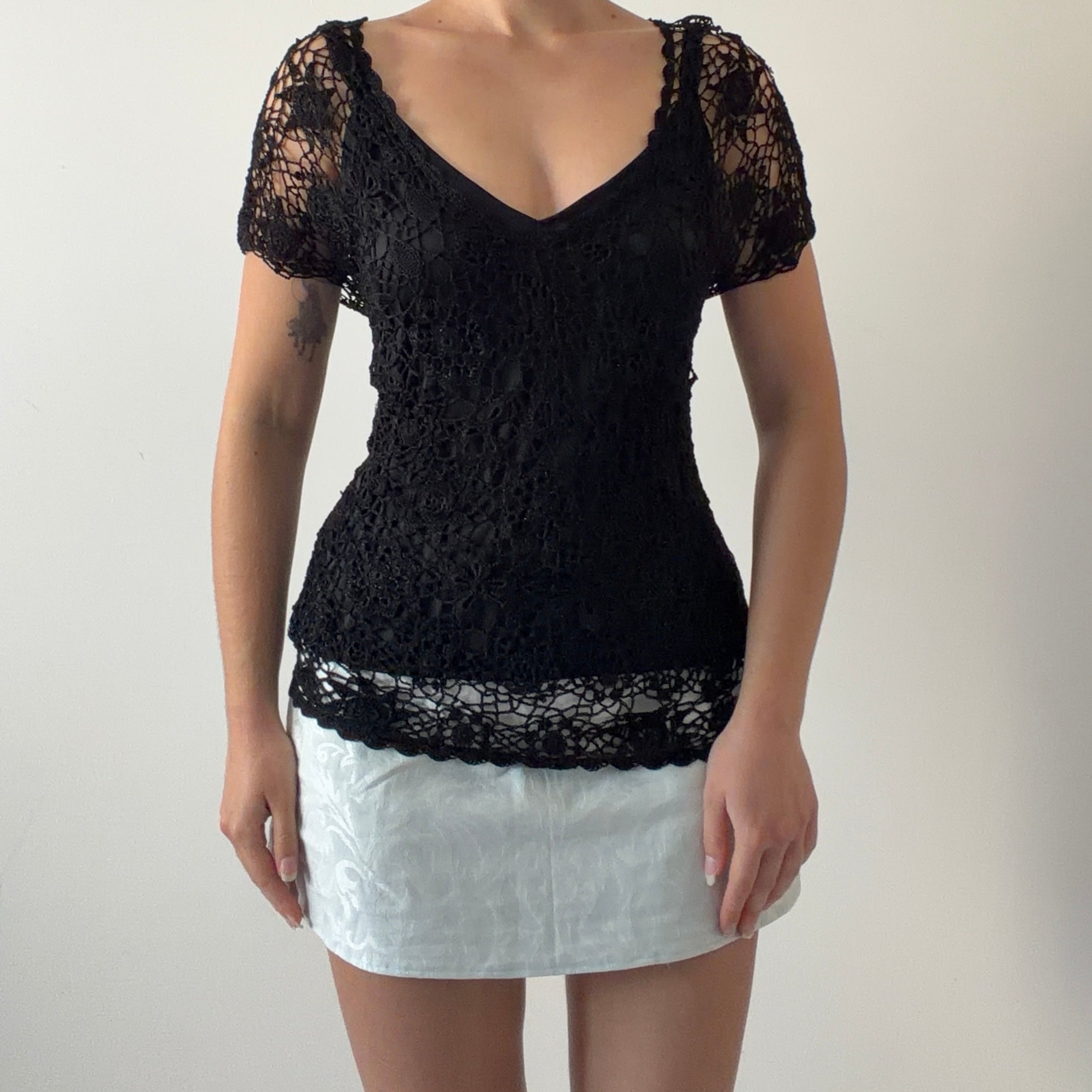Dunnes Crochet Top | 10-12