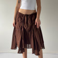 Max Studio Linen Ruffle Skirt | XL