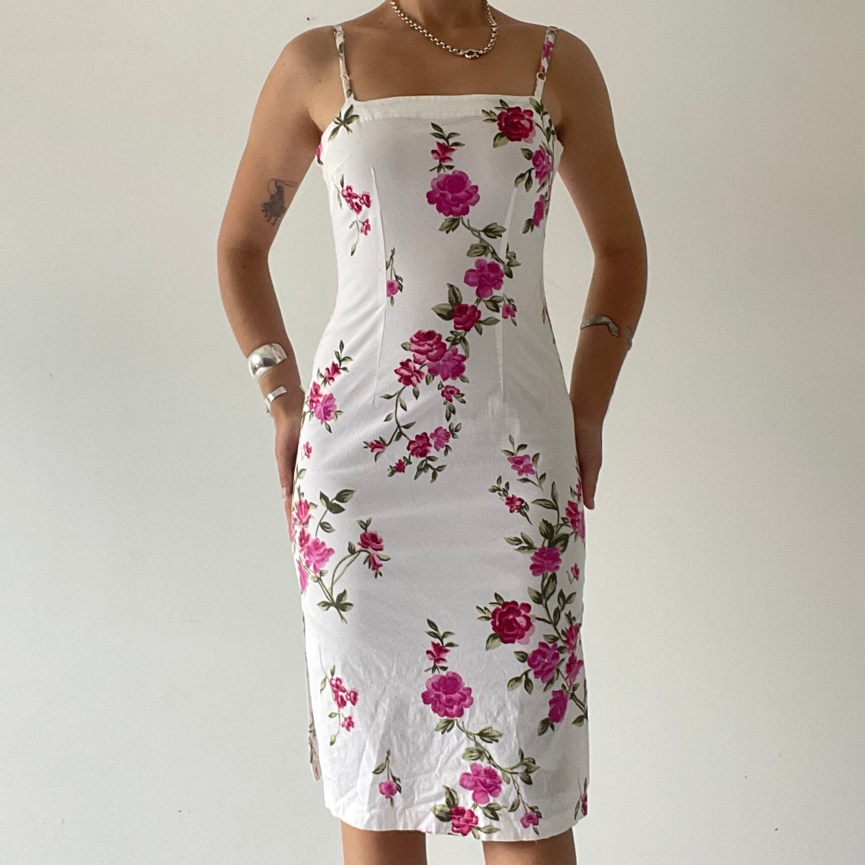 Windsor Floral  Midi Dress | Made in USA | S