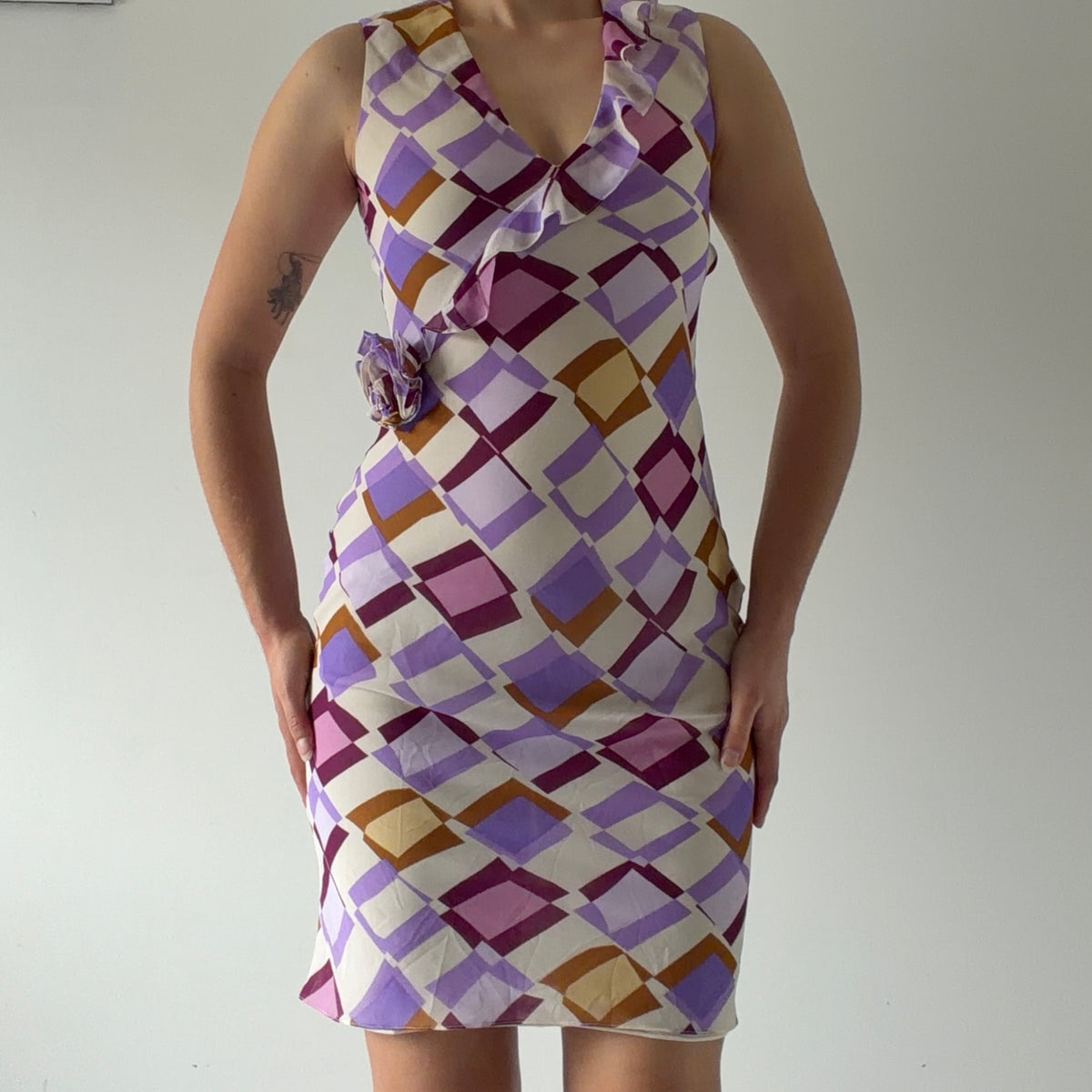 Rosette Mini Dress | XS