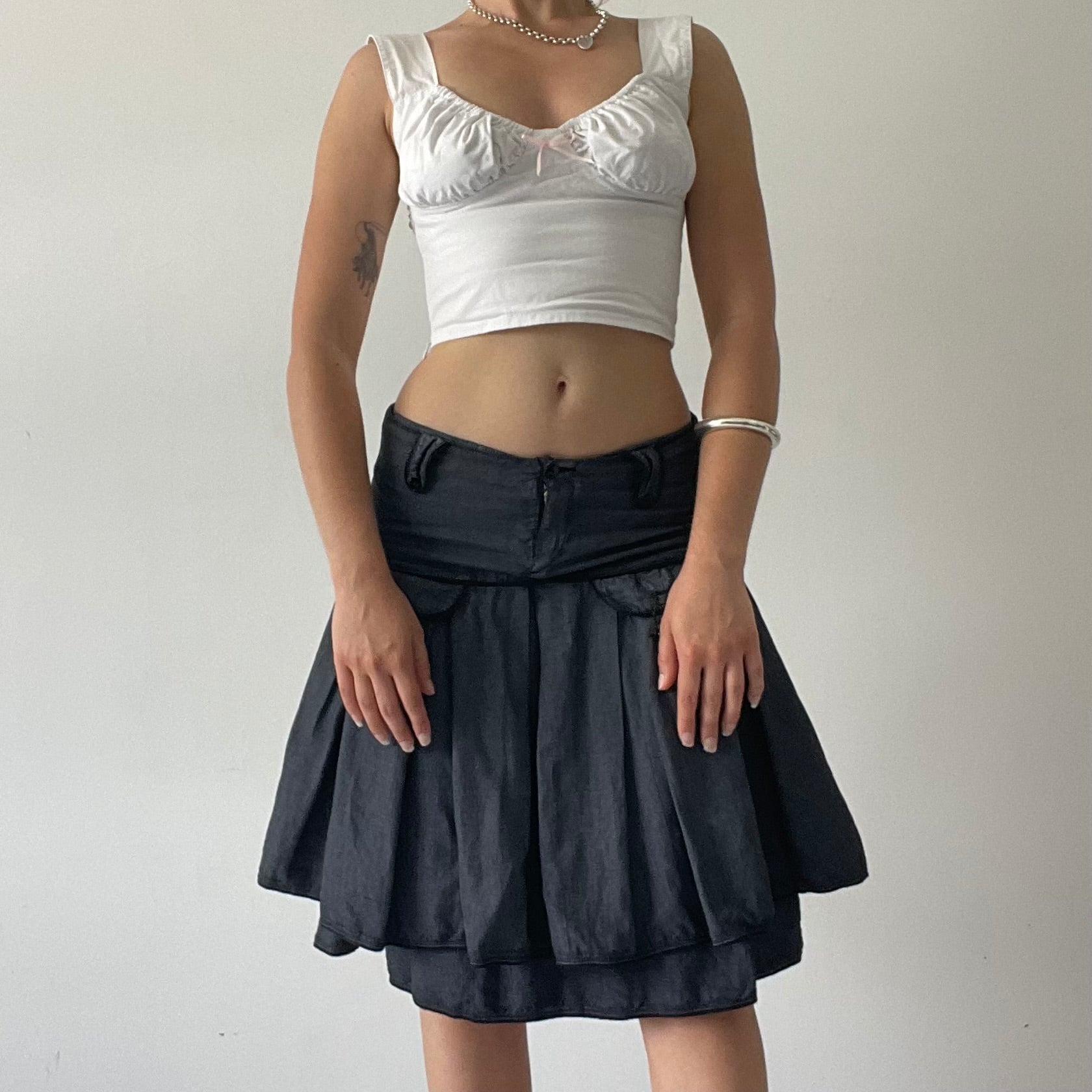 DKNY Pleated Midi Skirt | XS