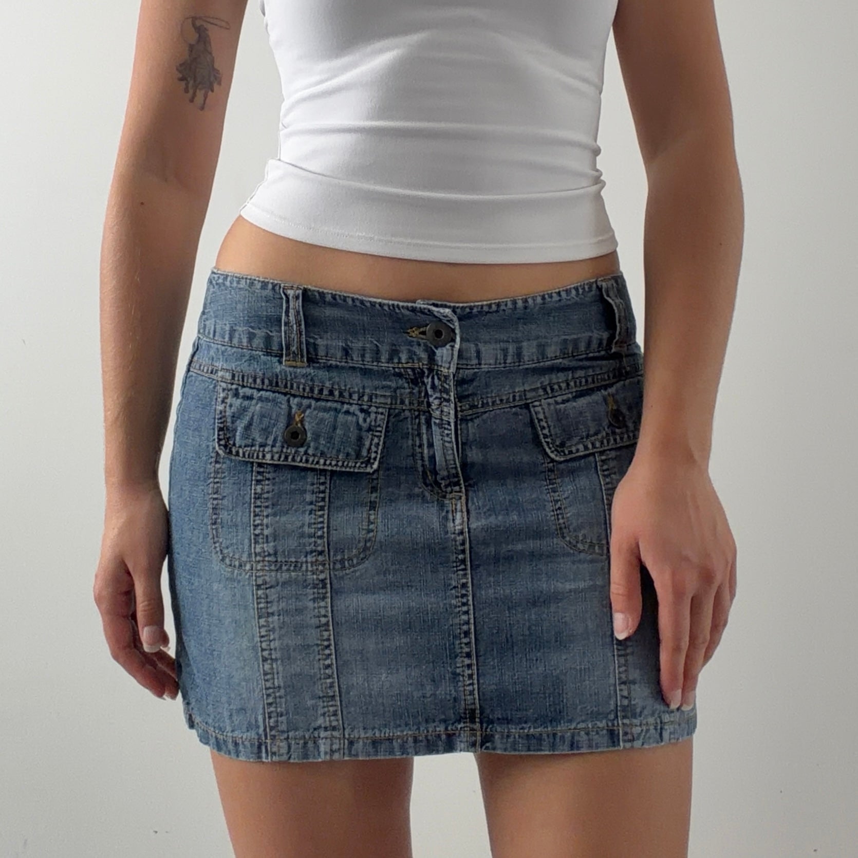 Vero Moda Denim Mini Skirt | S