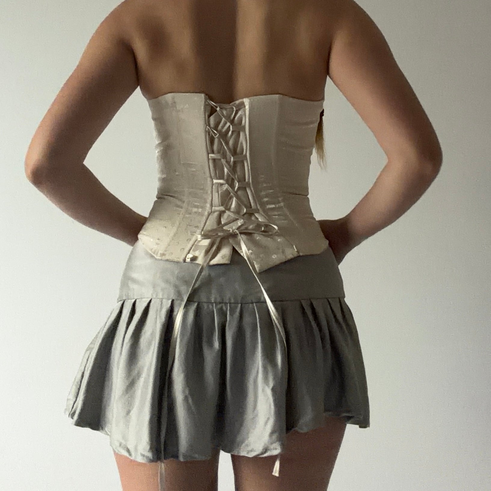 Strapless Asymmetric Corset Top | 6-8