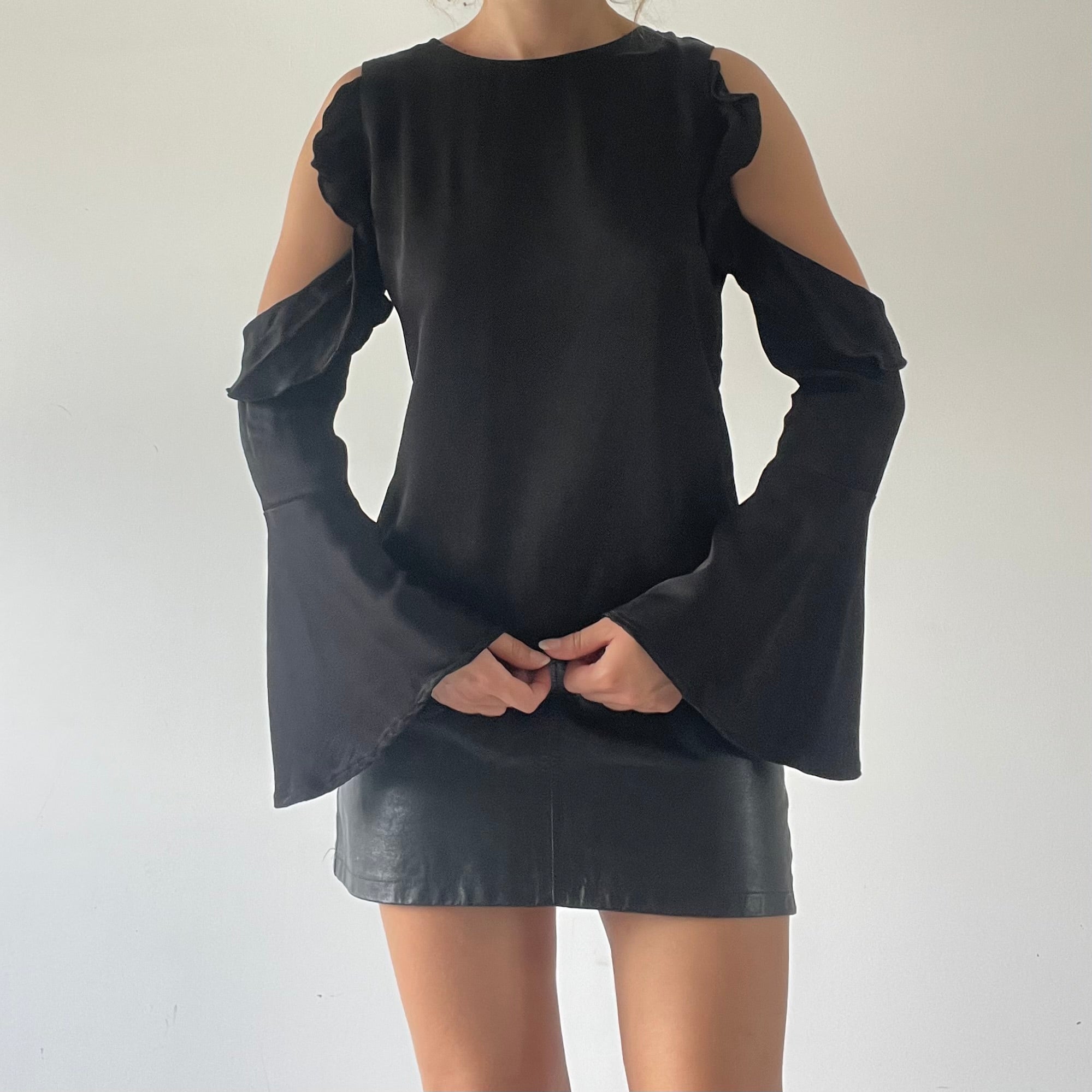 Cut Out Long Sleeve Top | Made in Australia | M