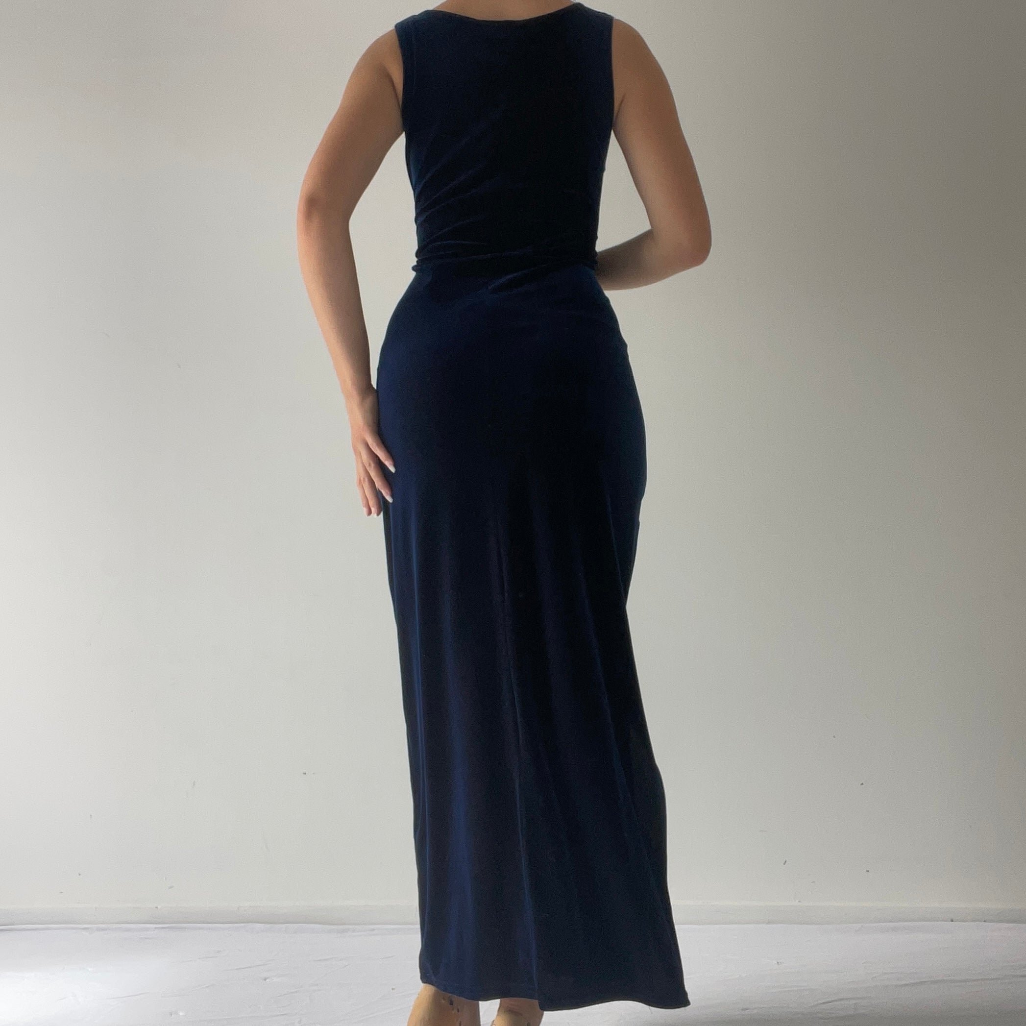 Velvet Sequin Maxi Dress | 14-16
