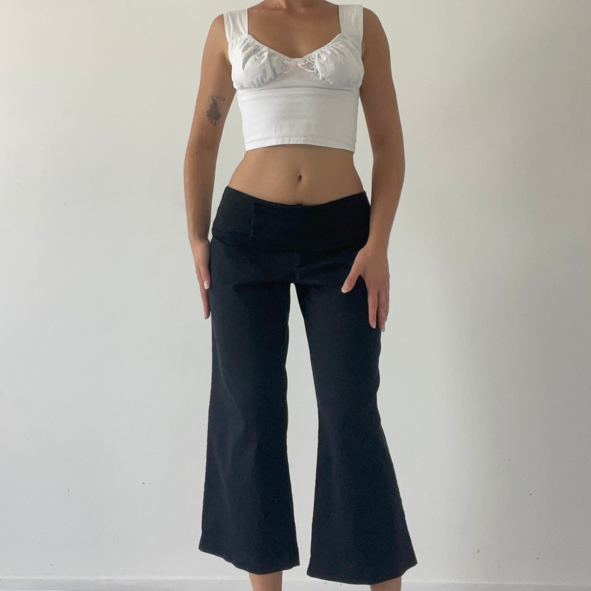 90s Low Rise Culottes/Capris | 10-12