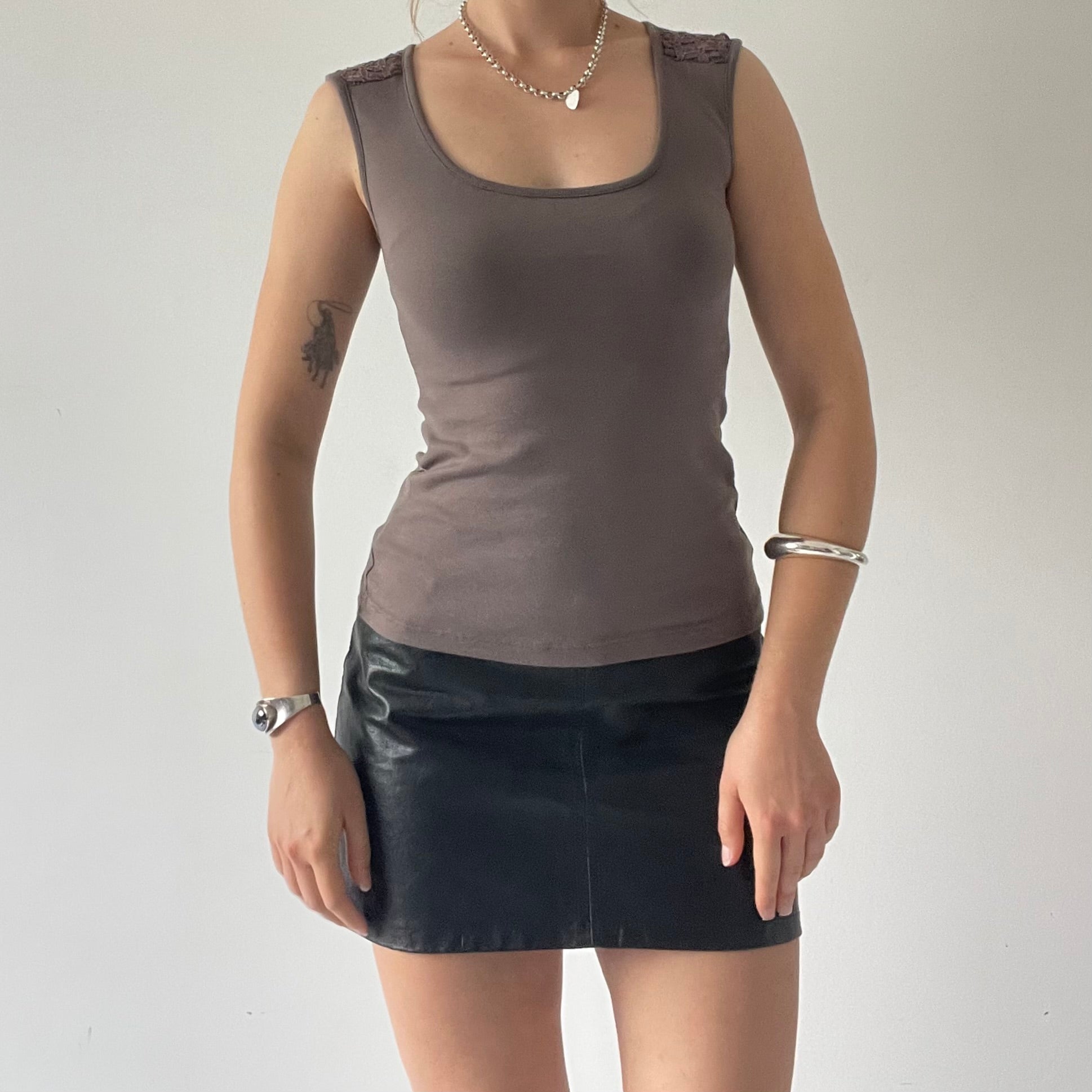 Kookai Tank with Open Mesh Back | S