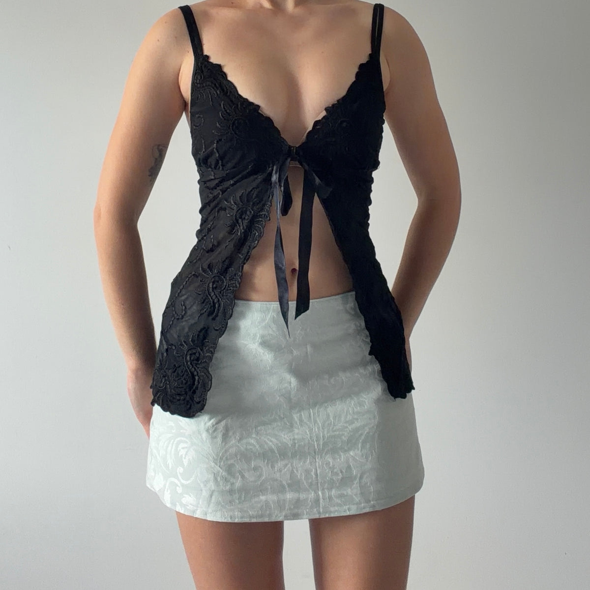 Embroidered Babydoll Cami | S