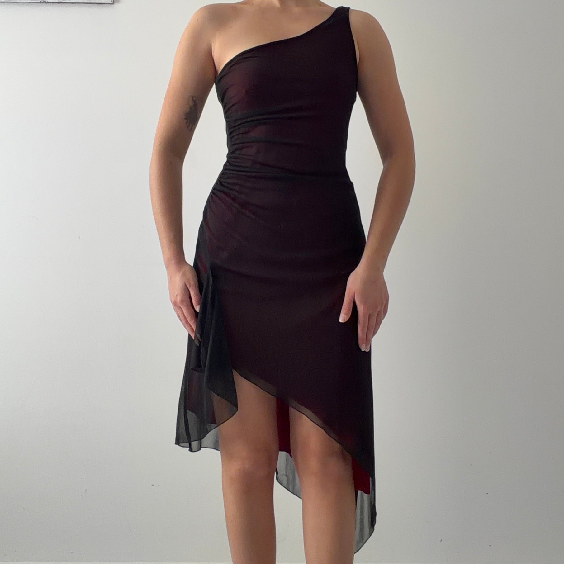 City Triangles Asymmetric Midi Dress | Made in USA | M