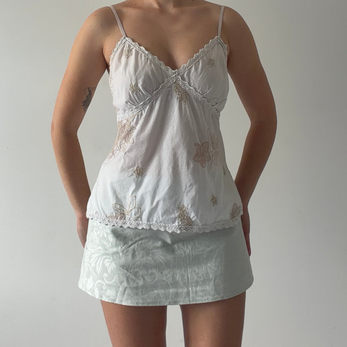 Embroidered Floral Cami | 10-12