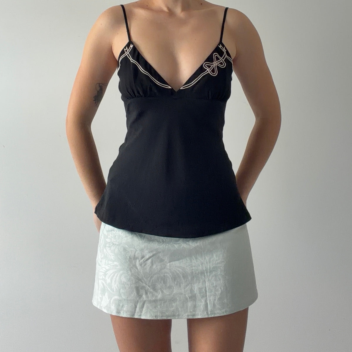Agent Provocateur Silk Bow Cami | XS