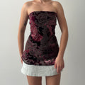 Le Chateau Burnout Strapless Top | L