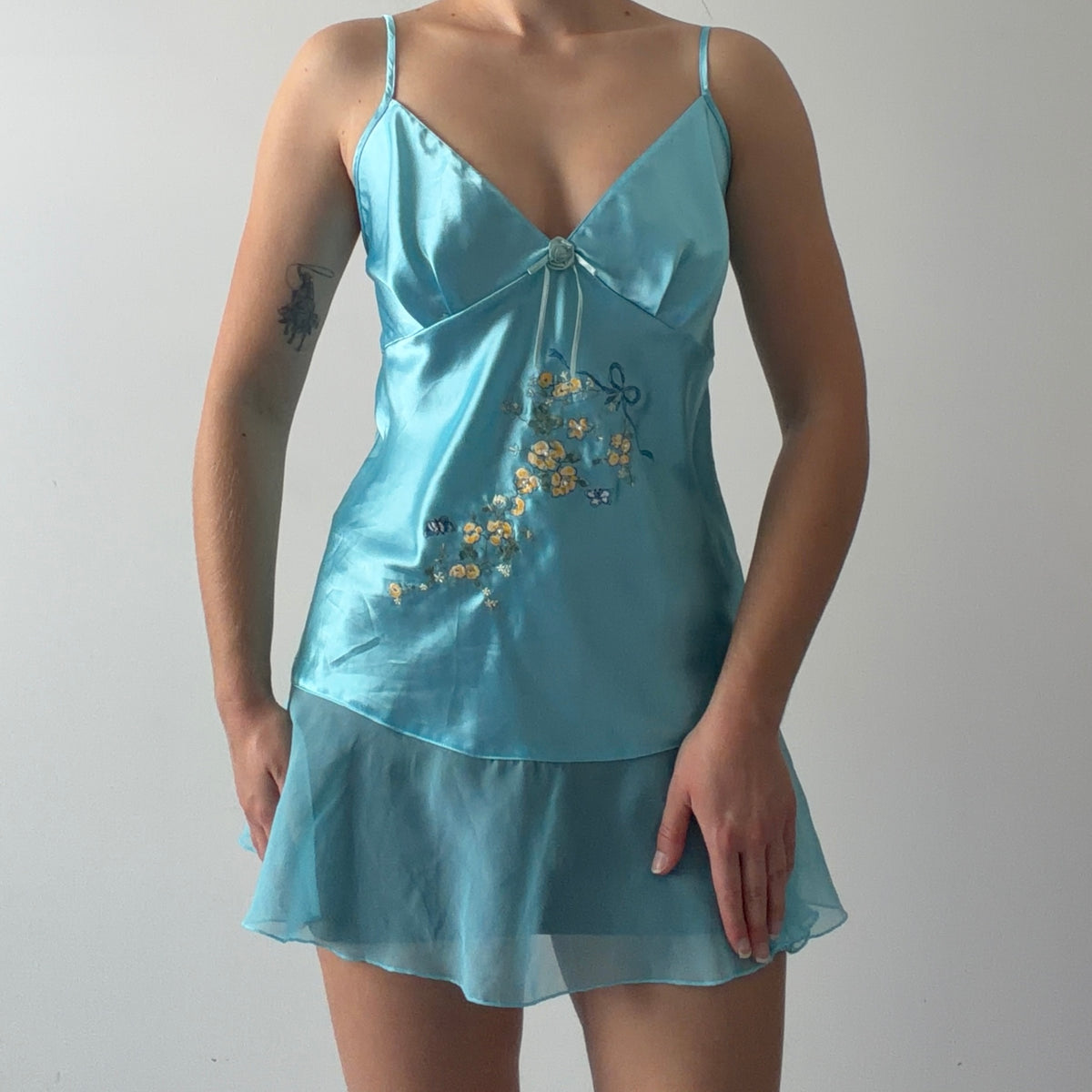 Secret Treasures Satin Mini Slip | M