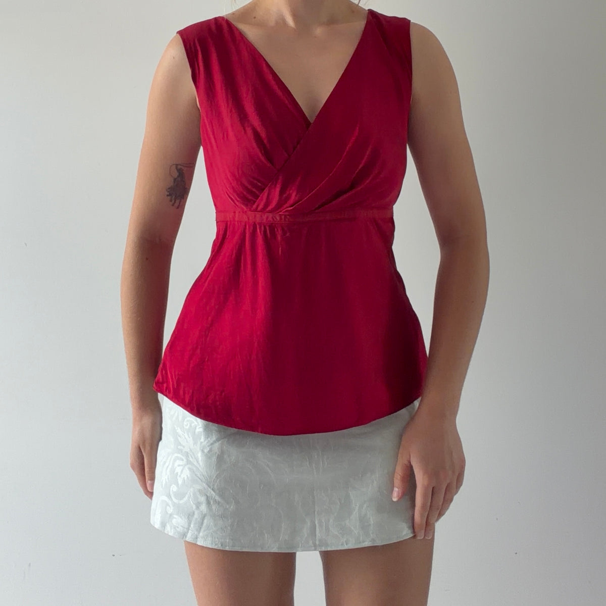 Loft Ann Taylor Silk Babydoll Top | M