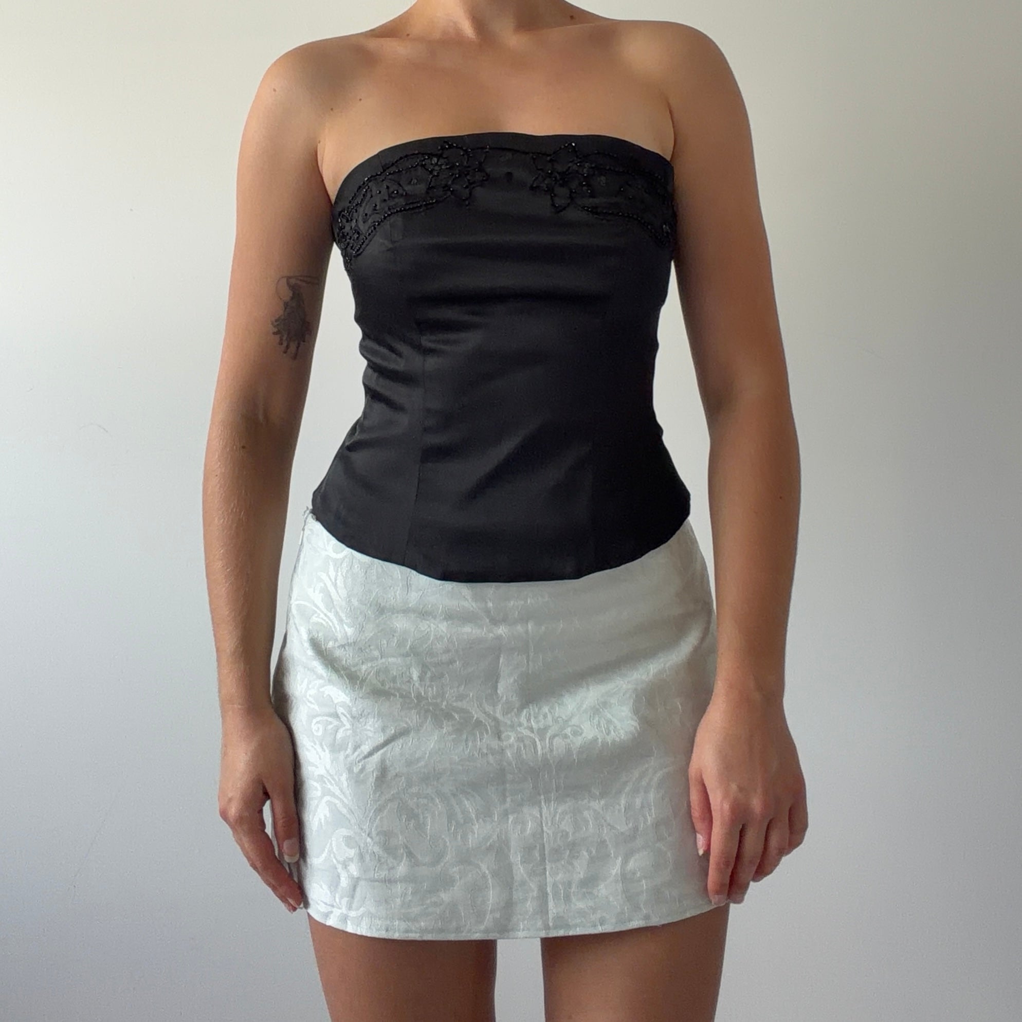 Extyn Beaded Strapless Corset | S