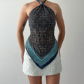 I.N Handkerchief Halter Top | 8-10