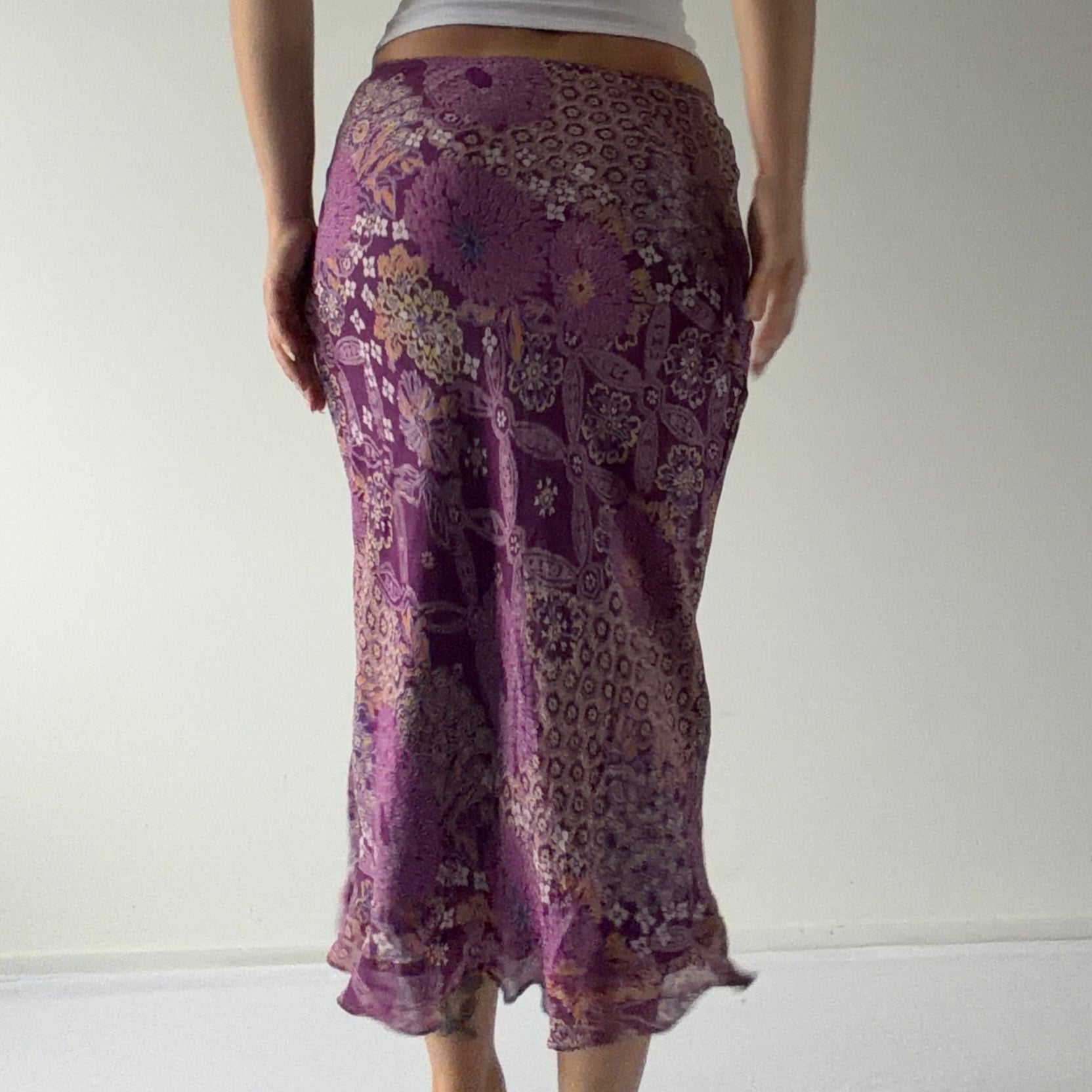 FWH Bias Cut Midi Skirt | Made in Australia | 6-8