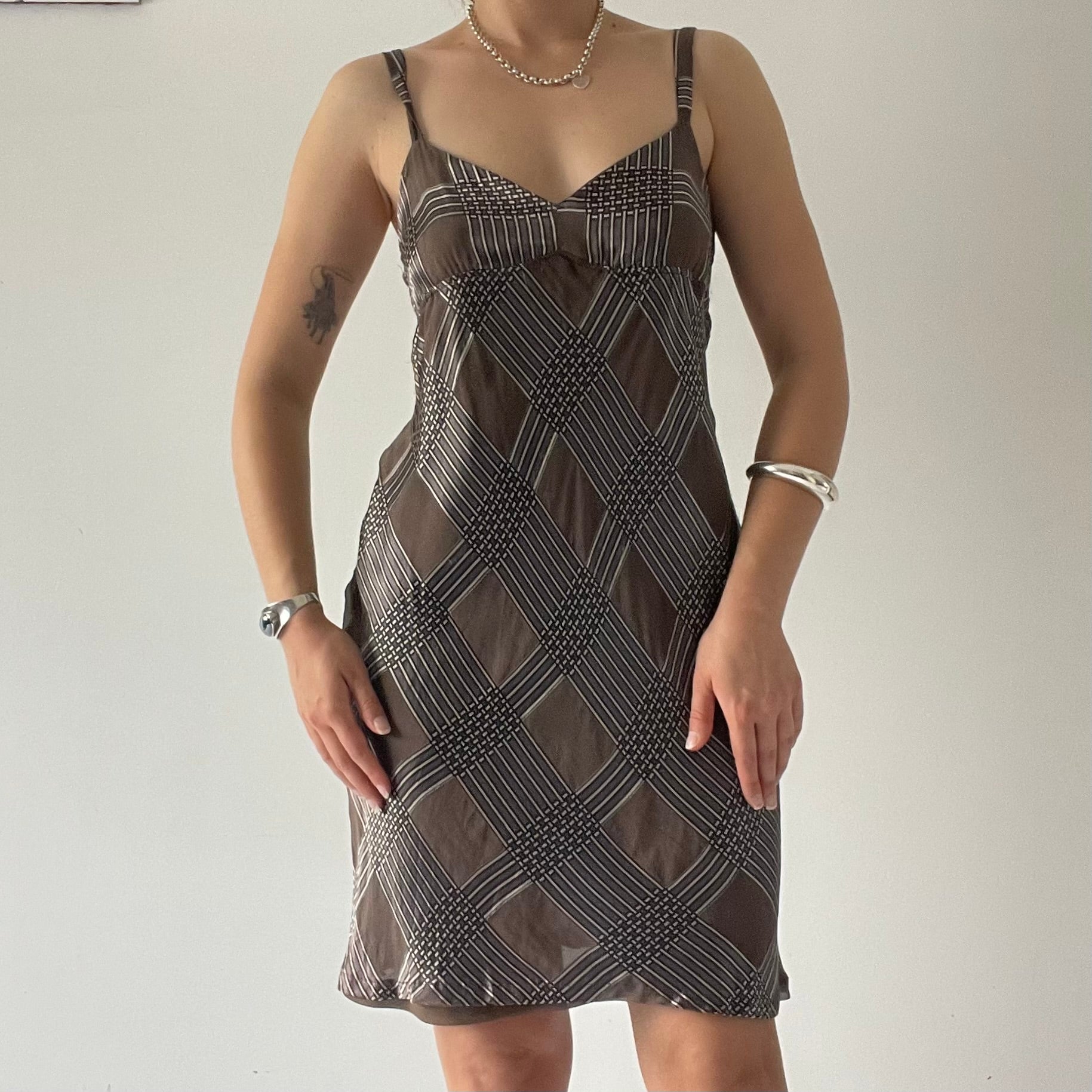 Kookai Mini Silk Slip Dress | M