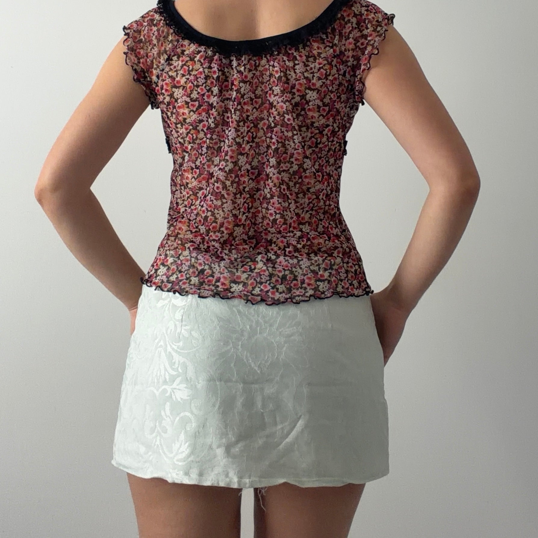 Victoria's Secret Mesh Babydoll Top | M