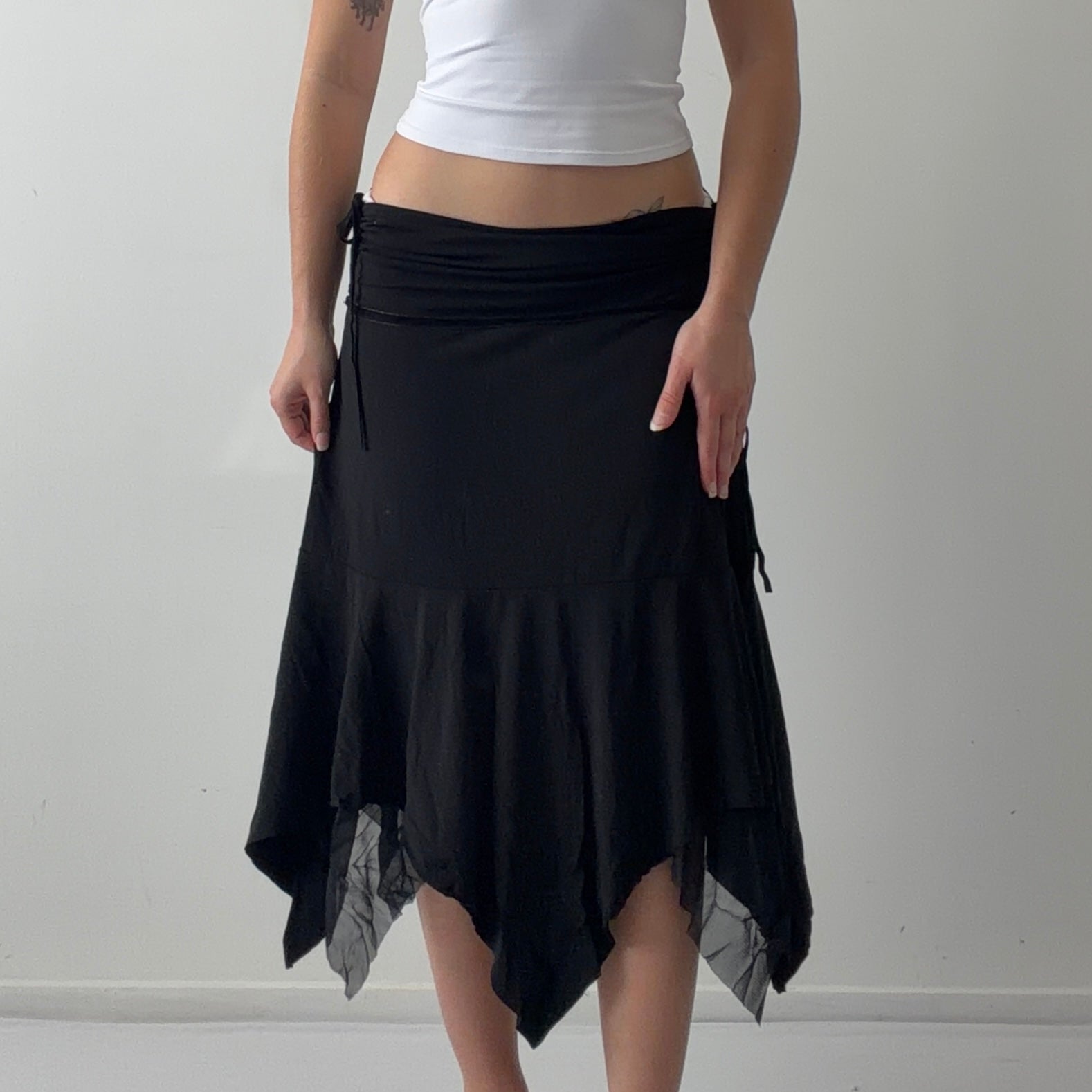 Asymmetric Midi Skirt | 10-12