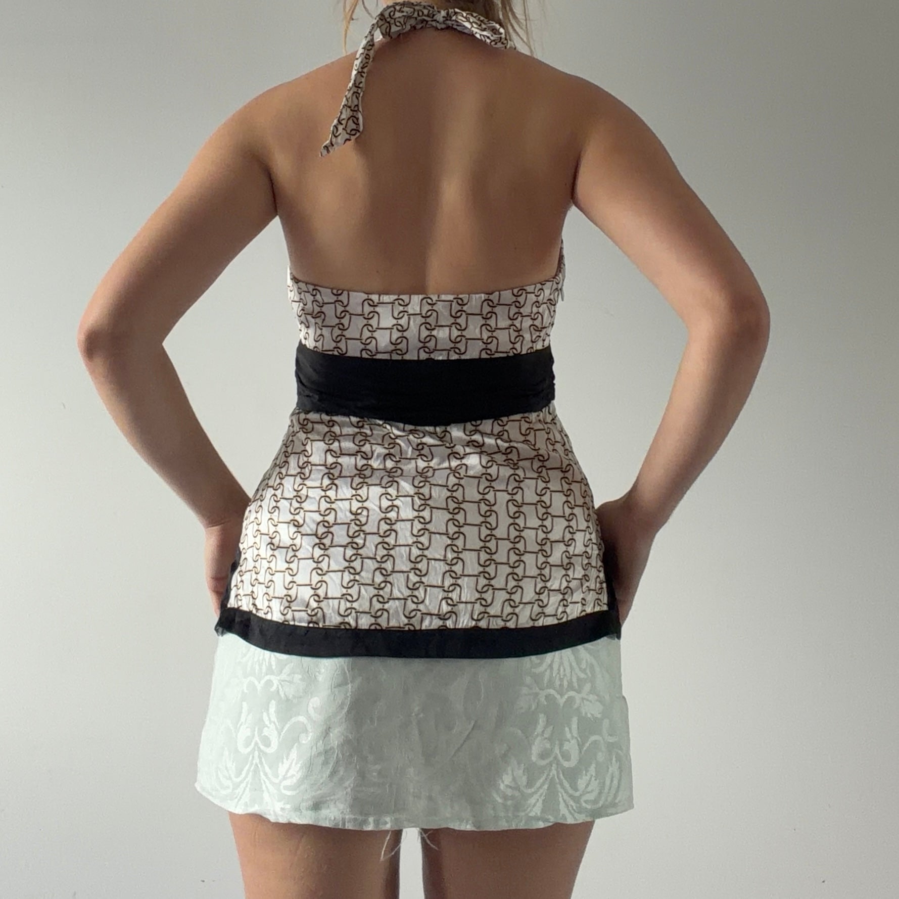 Bebe Silk Halter Top | S