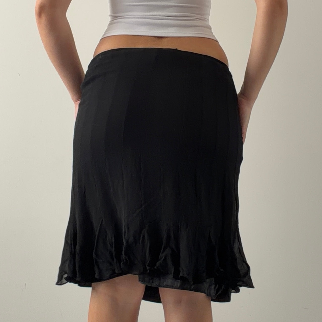 Antonio Melani Silk Midi Skirt | XS